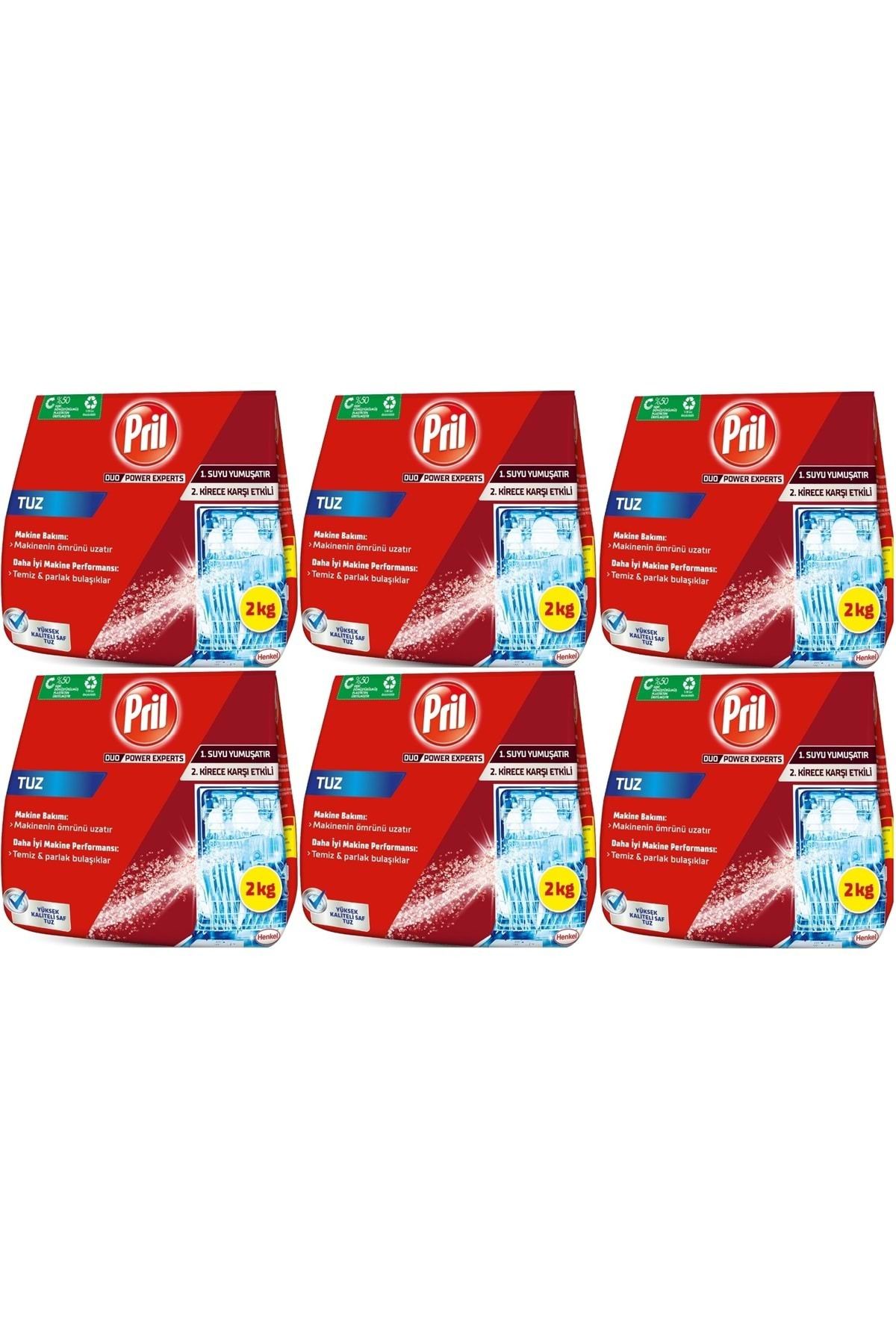 Pril Bulaşık Makinesi Tuzu 12KG (6PK*2KG)