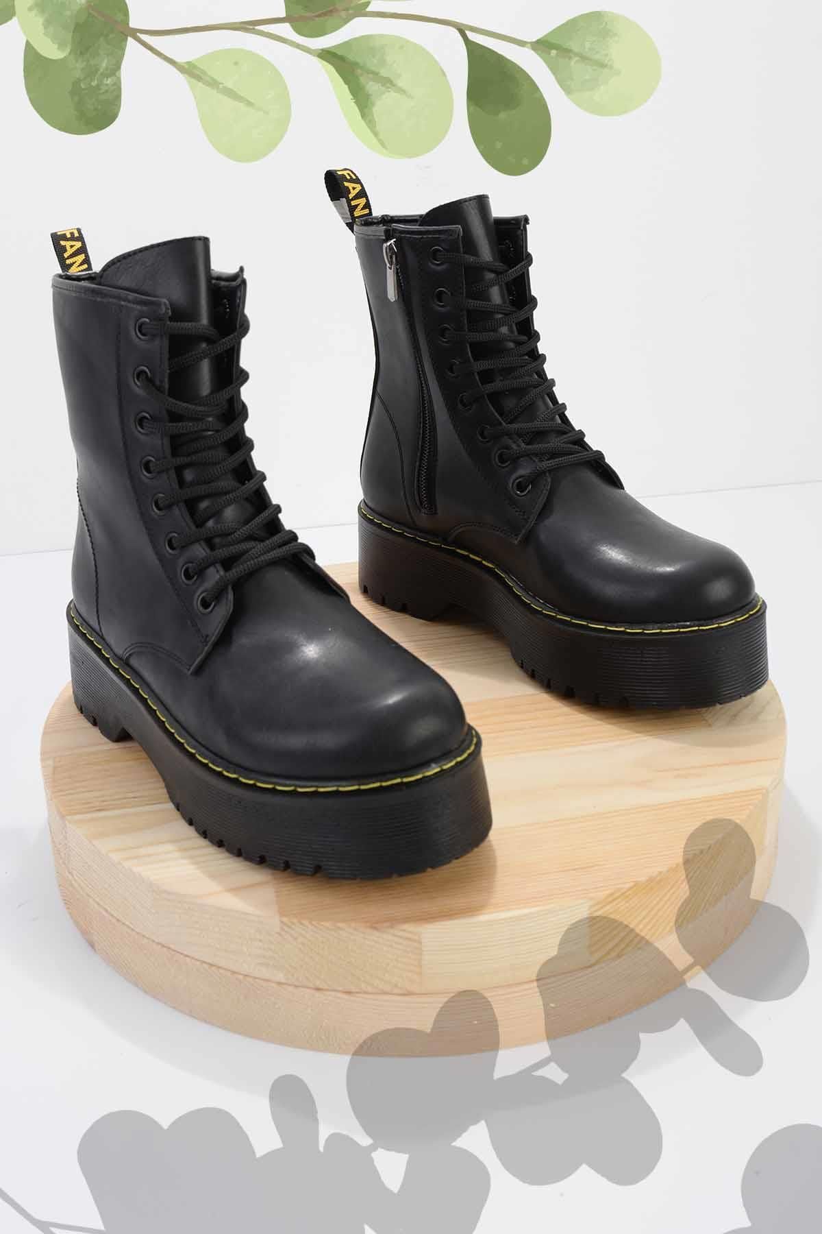 Siyah Kadın Bot & Bootie K02823410009 - 2