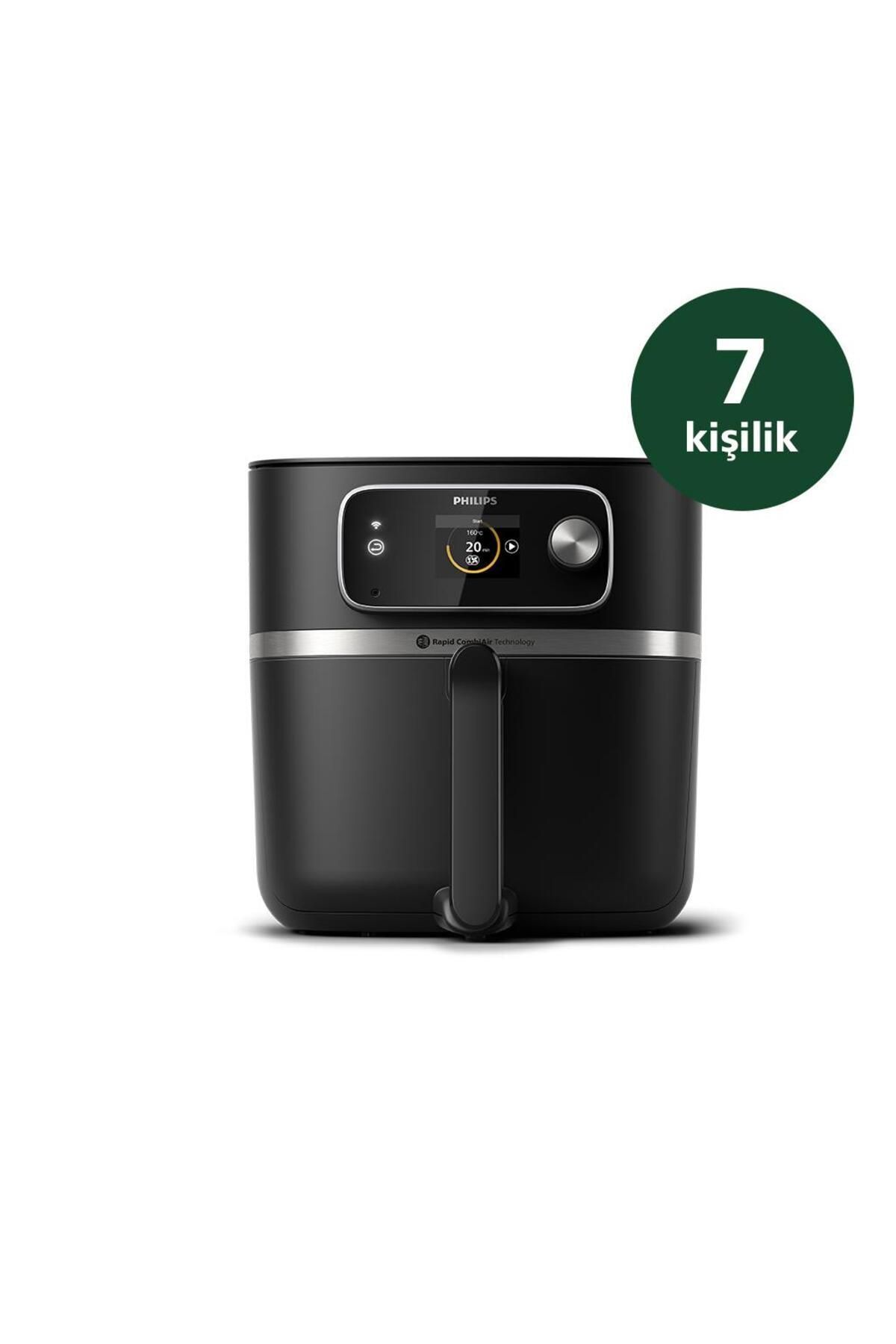 St Morritz 7000 Serisi XXL Airfryer, Uzaktan Bağlantı, Gıda Termometreli, 2kg, 8.3L, HD9880/90