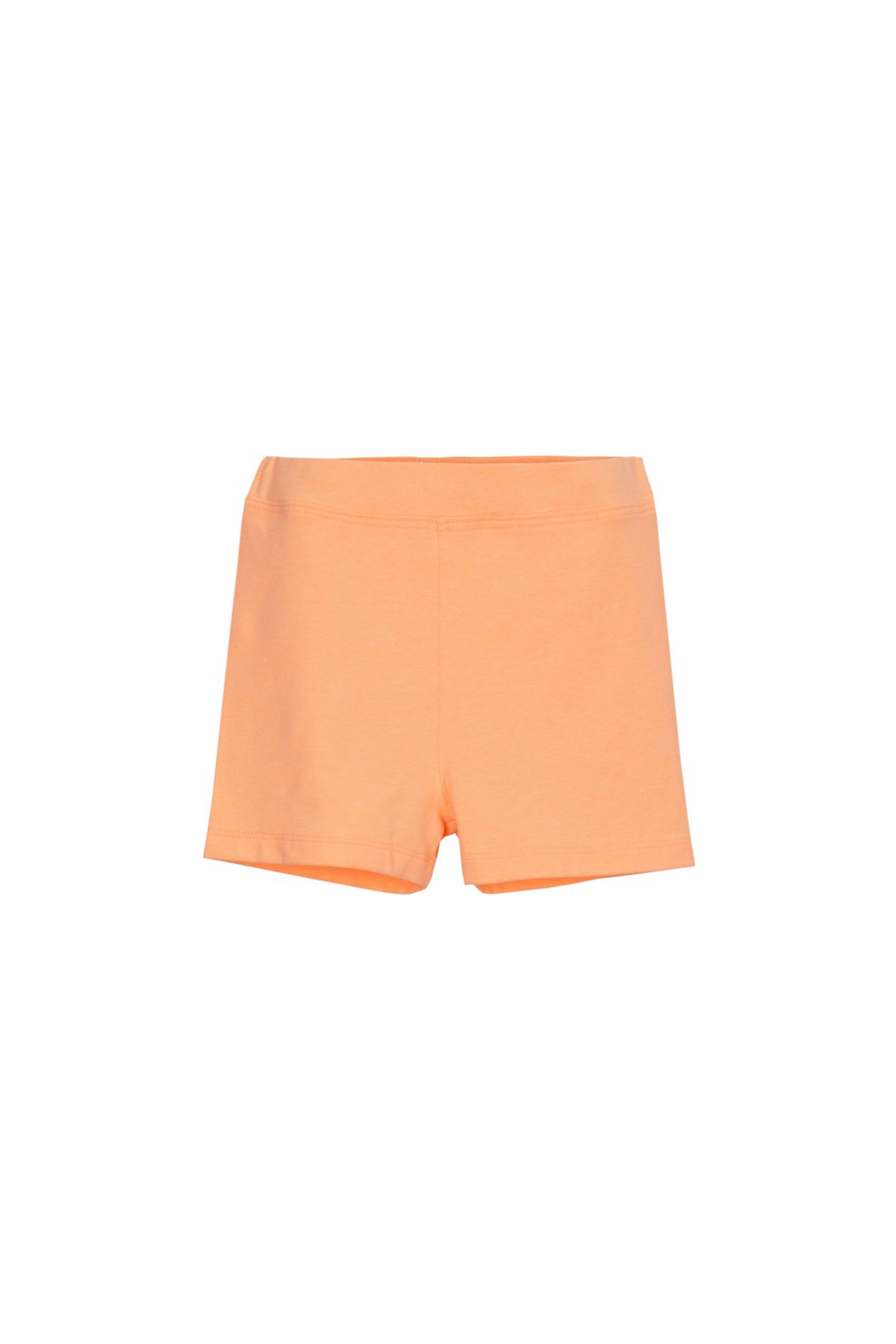 LOVETTI-Phosphor Apricot Girl's Plain Basic Dance Shorts 1