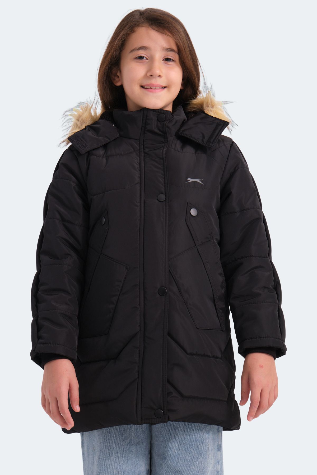 Slazenger-Camron Black Unisex Children's Coat and Coat 3