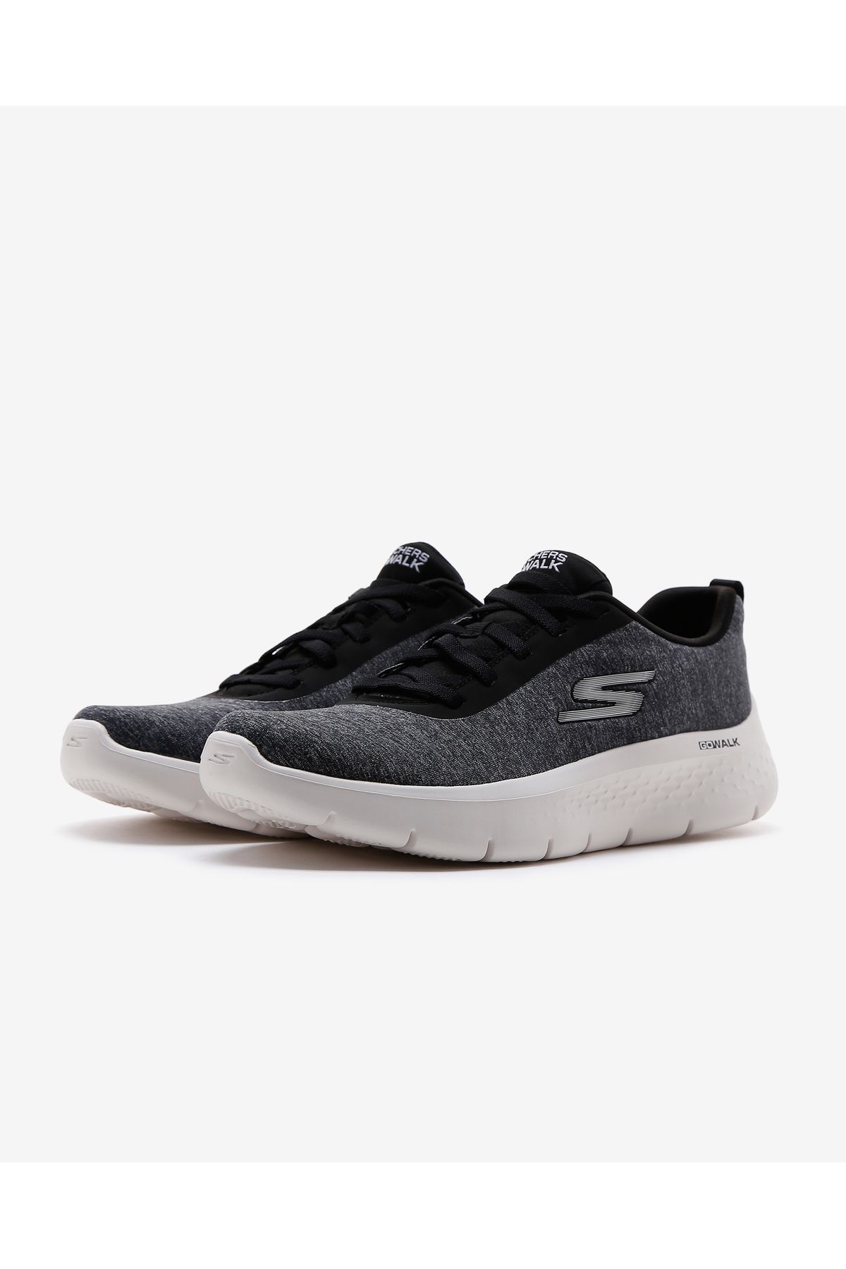 کفش دو و تمرین مشکی زنانه GO WALK FLEX لبخند خیره کننده های سیاه پیاده روی BLK Skechers