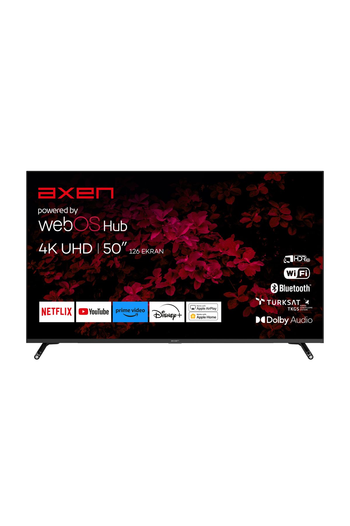 Axen Ax50fıl242 50" 126cm 4k Ultra Hd Uydu Alıcılı Webos Smart Led Tv