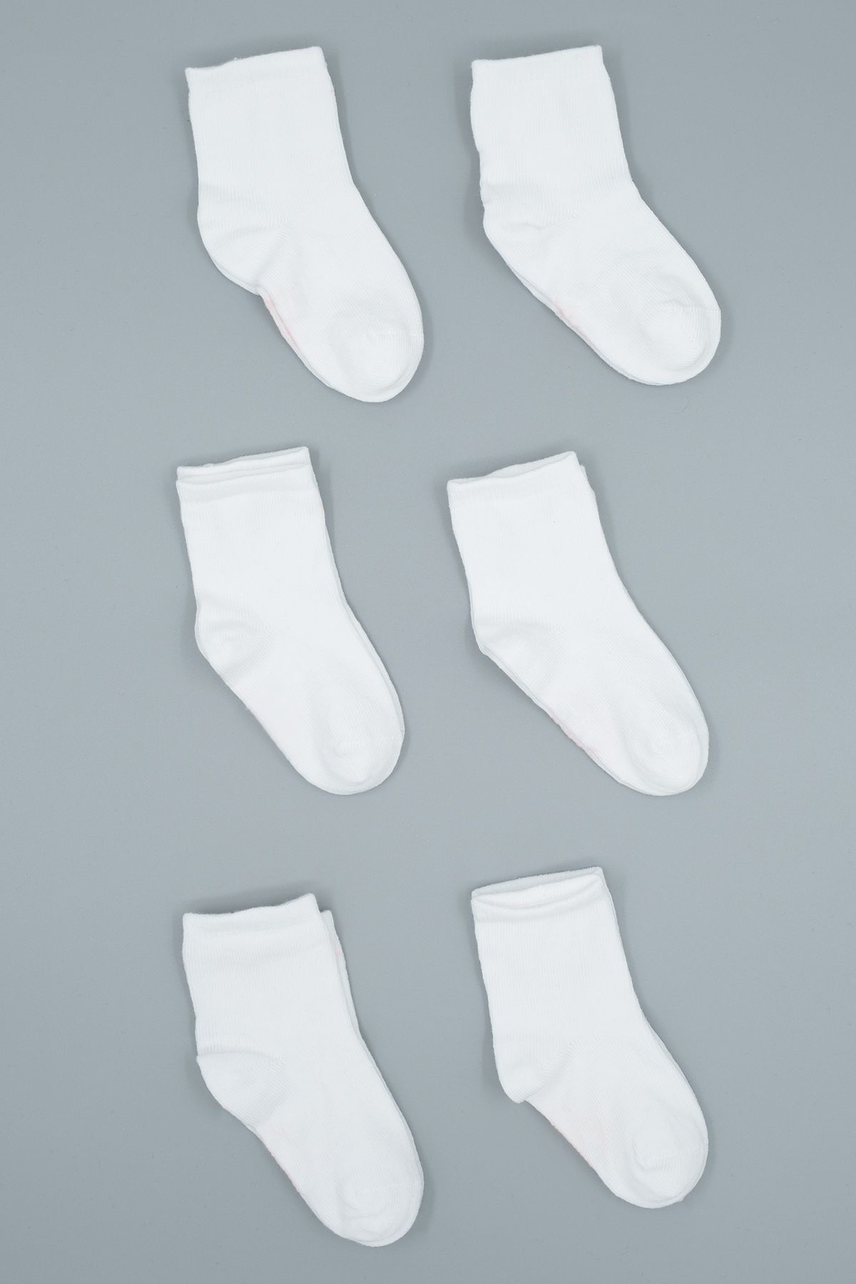 HİTRA-6 Pack Organic Cotton Seamless Girl's / Baby Socks 1