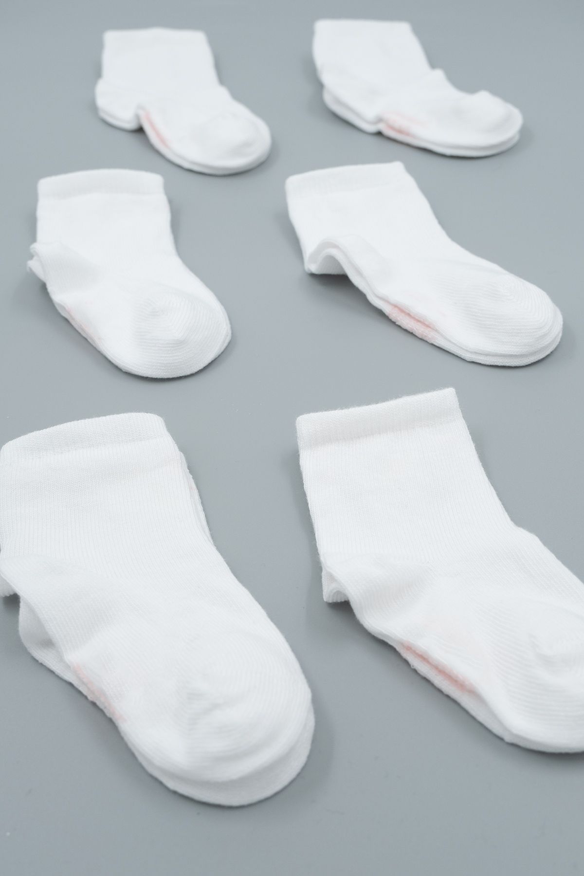 HİTRA-6 Pack Organic Cotton Seamless Girl's / Baby Socks 2