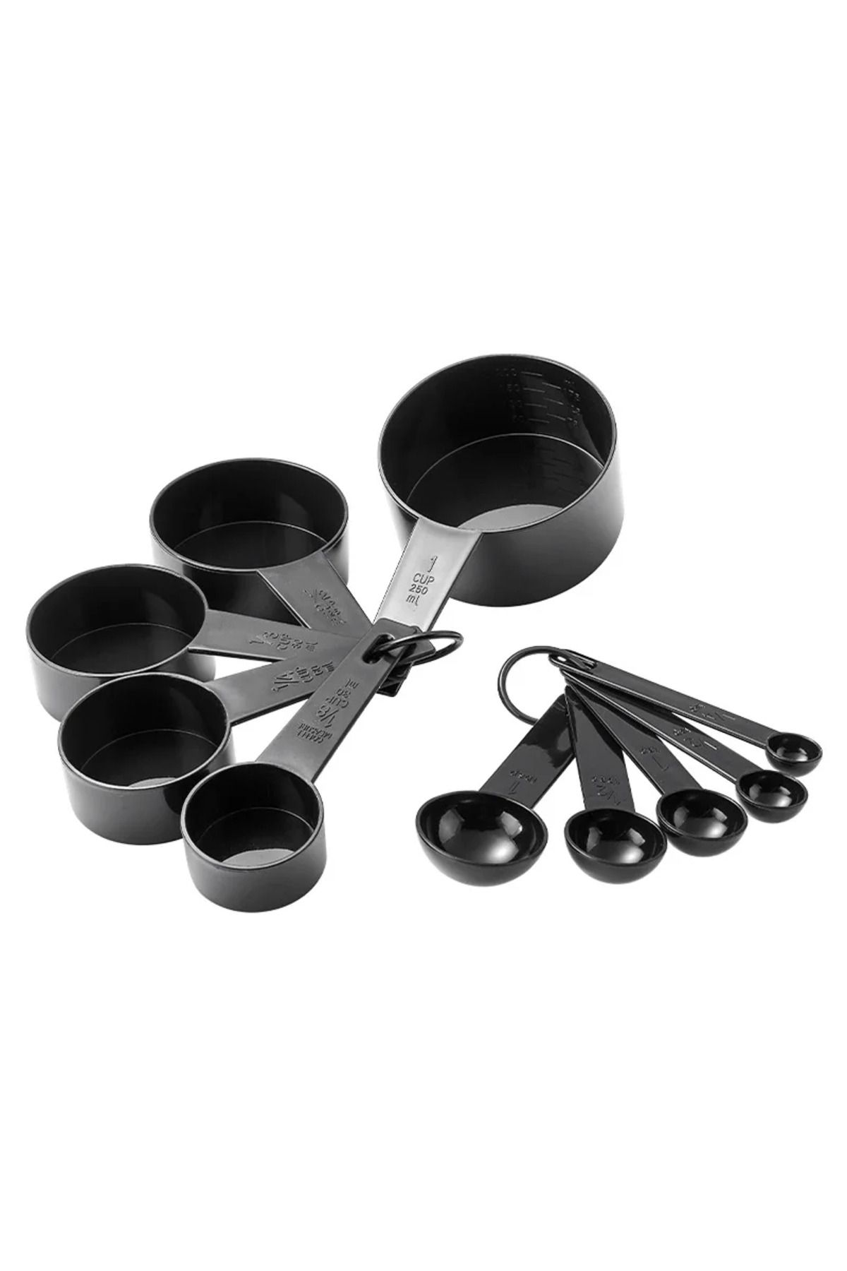 Choice-10 Piece Plastic Measuring Spoon Set Square Handle Baking Measuring Cup Measuring Spoon Set Measu... 8