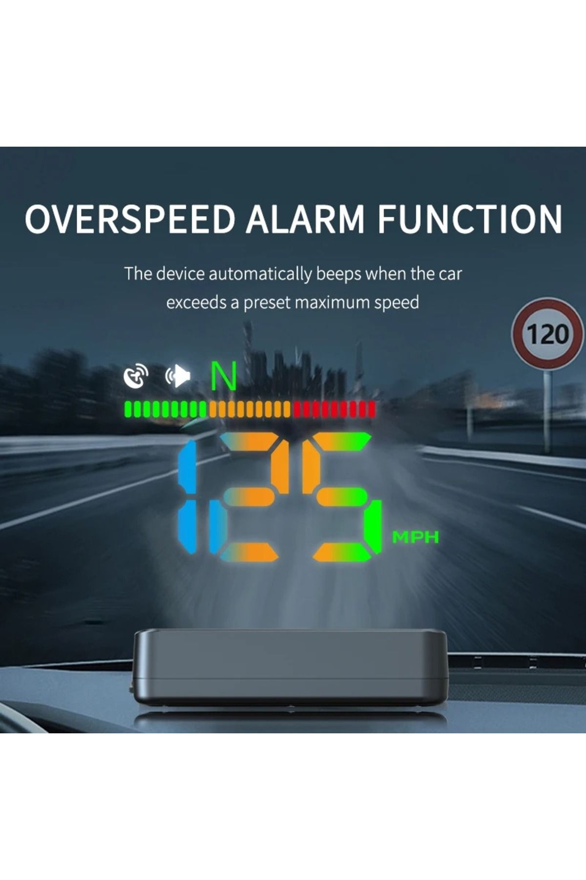 Choice-Head-up Display Car HUD H4 GPS Universal Digital Speedometer KM/H MPH Windshield Projector Speed ... 4