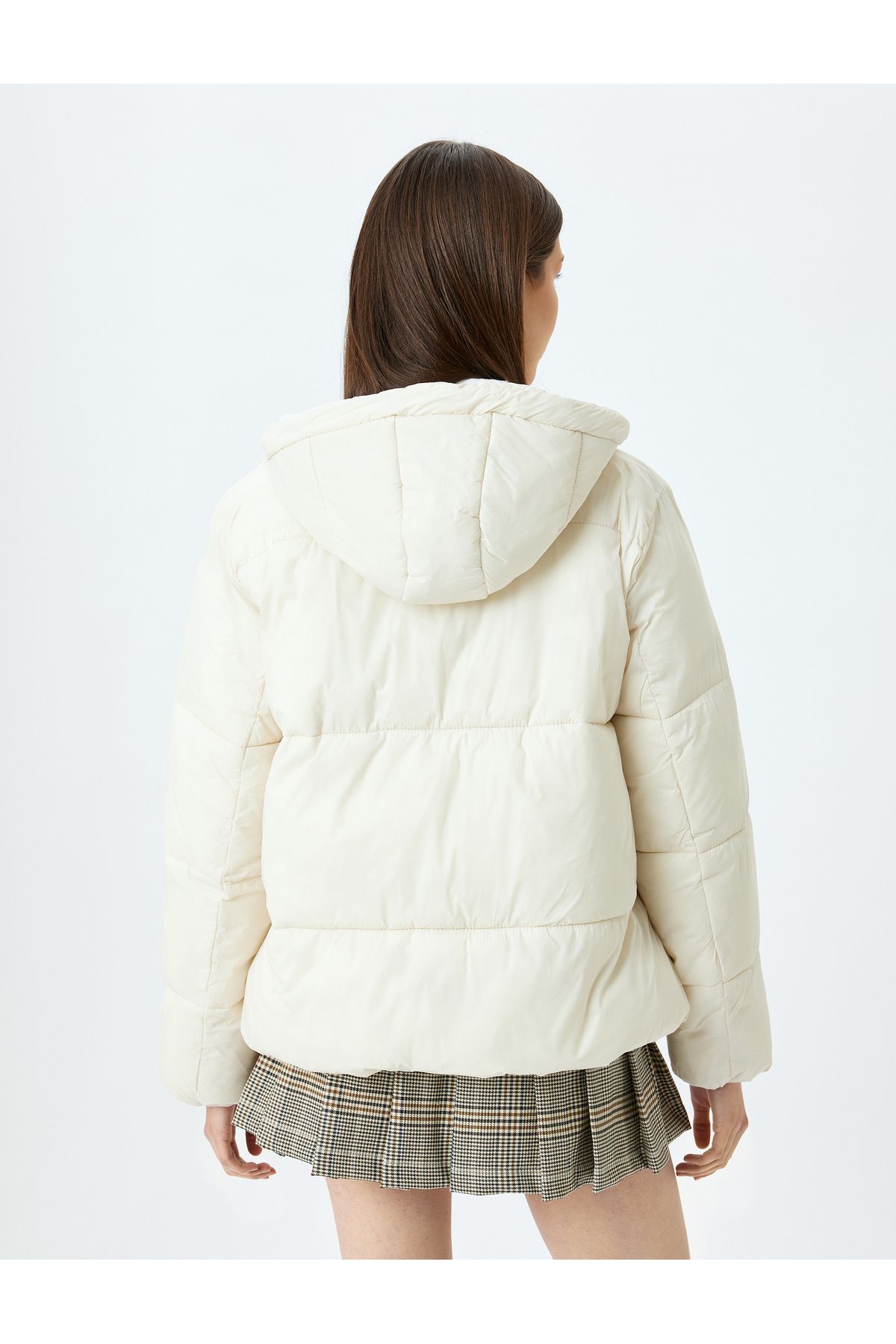 Koton-Hooded Puffer Jacket with Zipper and Pocket Detail and Snap Buttons 4