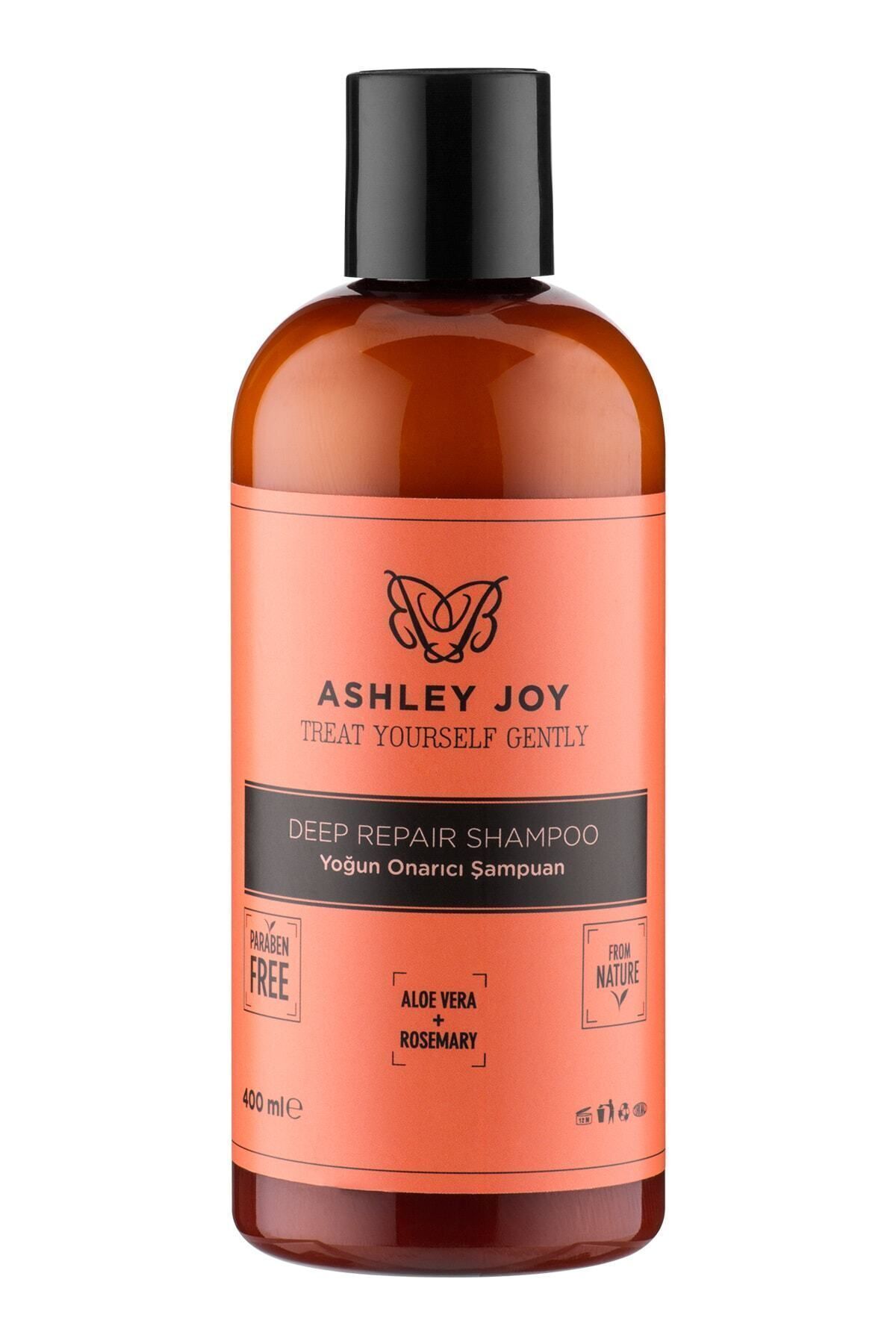 Ashley Joy İşlem Görmüş Yıpranmış Saçlara Özel Biberiye Keratin Içeren Yoğun Onarıcı Besleyici Şampuan 400 ml-3