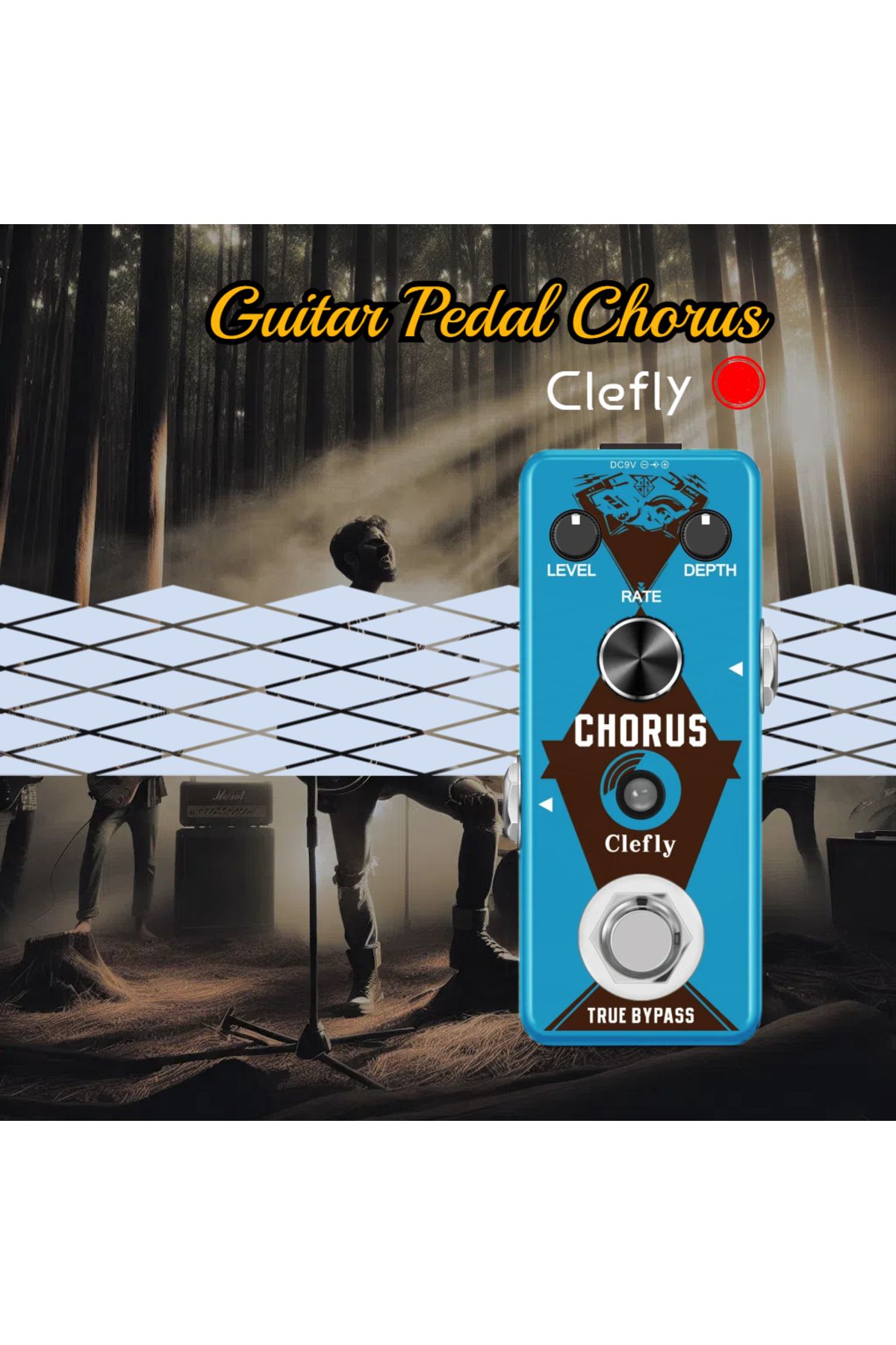 Choice-Rowin Amuzik VSN Guitar Pedal Chorus Effect Analog Pure Ensemble Chorus BBD Circuit Jazz Effector... 5