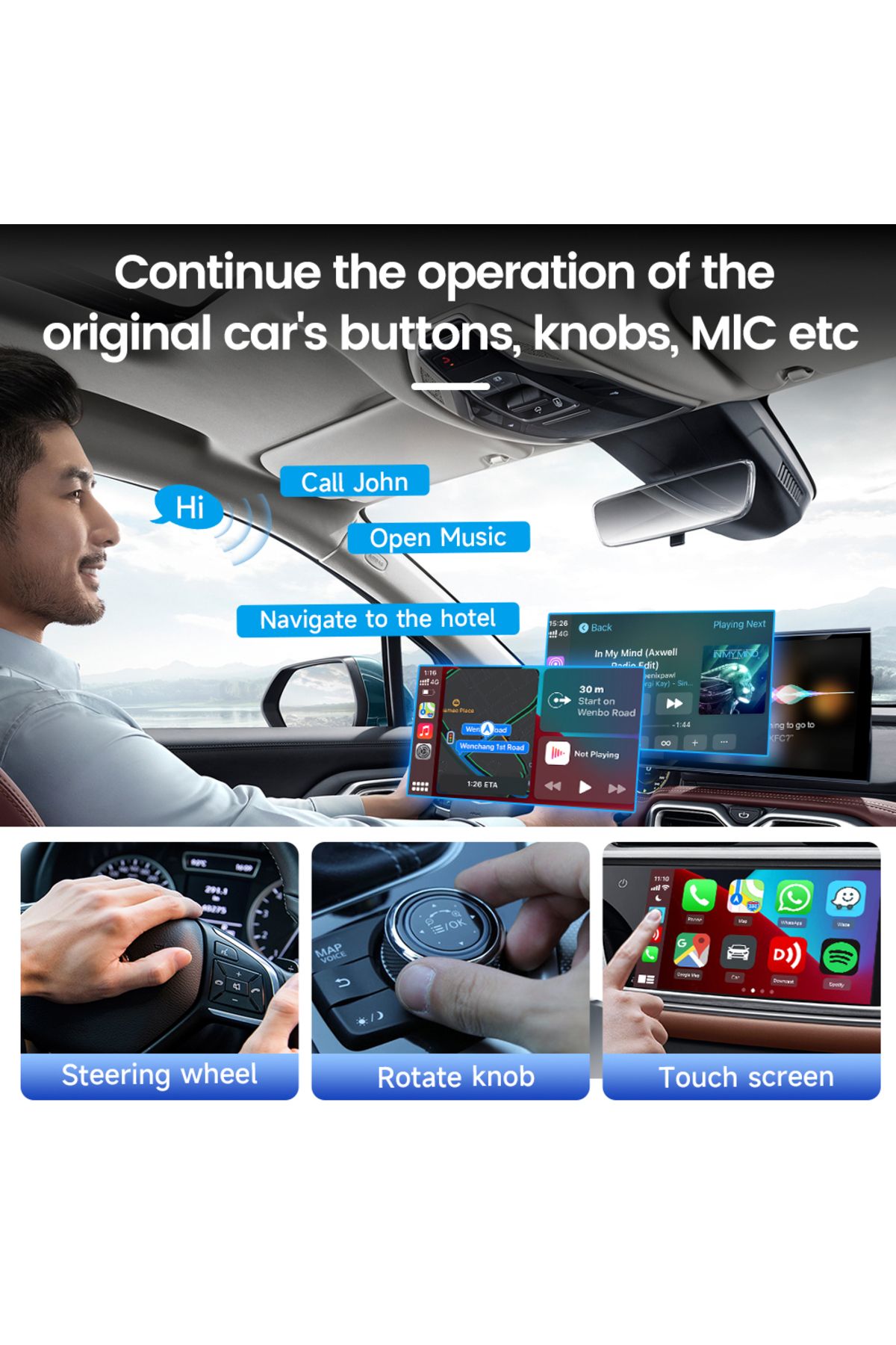 Choice-New Carlinkit Wireless Carplay Adapter Smart Mini SE Box Plug And Play Fast Connect Ota Upgrade 5... 5