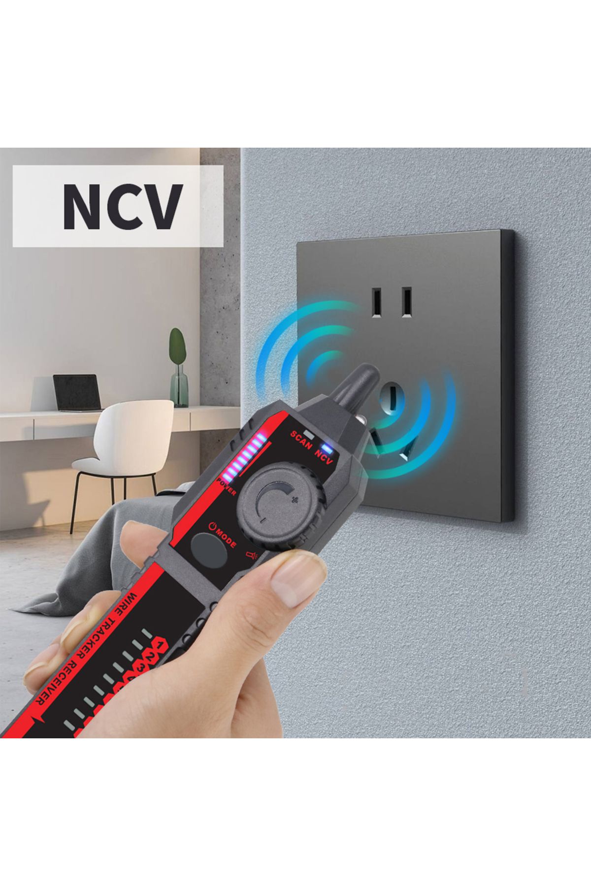 TOOLTOP-ET606 Network Cable Tester POE RJ45/RJ11 Tester 3KM Digital Cable Tracing Cross Short Circuit Ins... 6