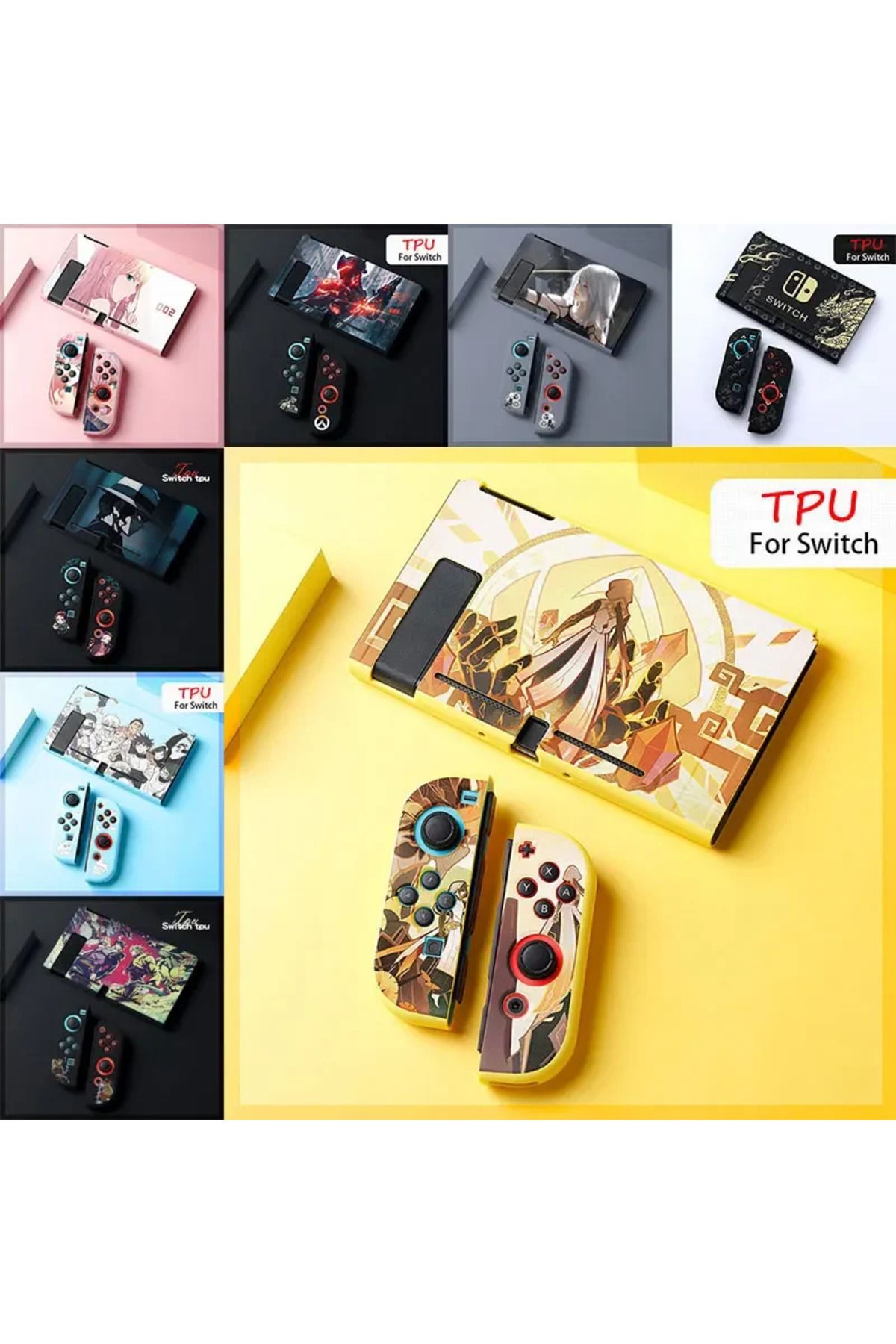 Choice-Cute Cartoon Anime Case For Nintendo Switch Game Console NS JoyCon Controller Shell Kawaii Soft T... 2