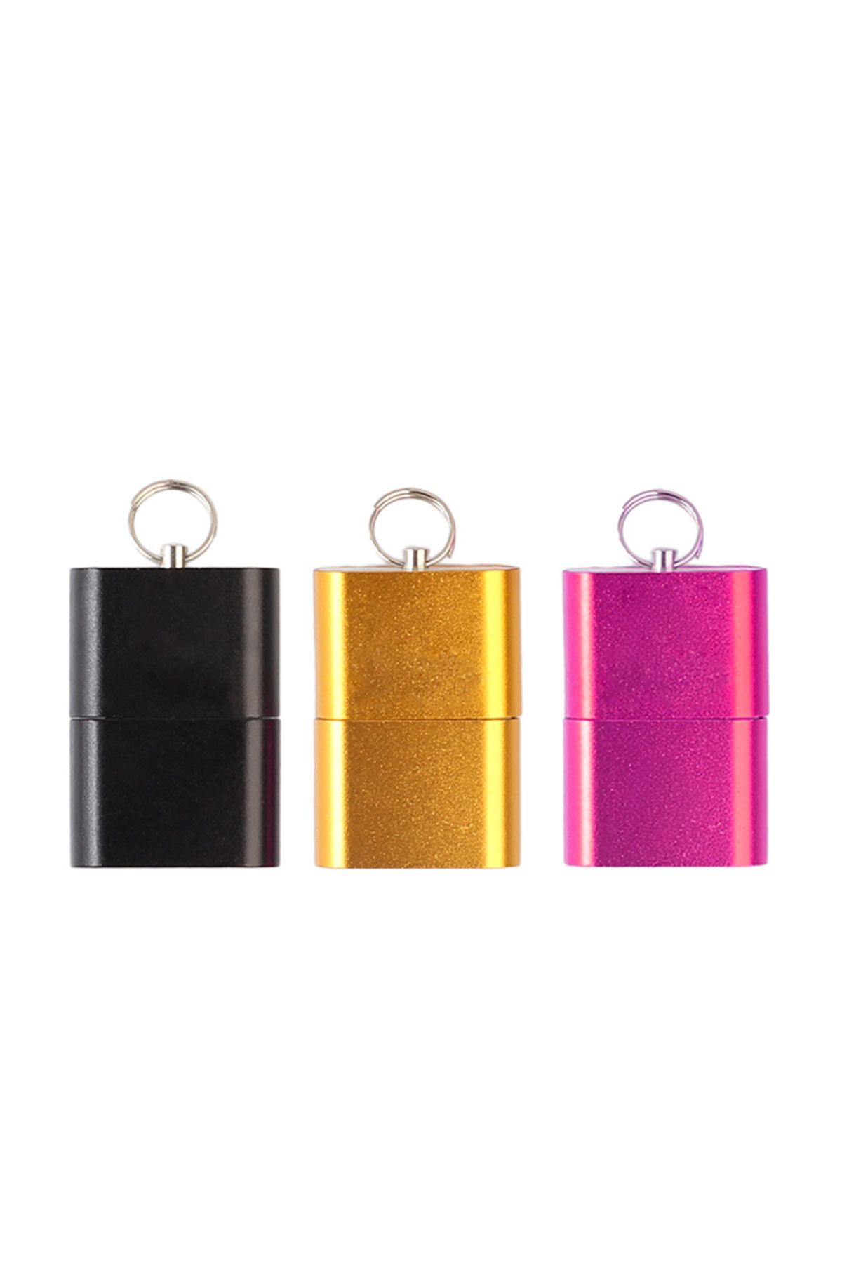 ALLOYSEED-Mini Aluminium Alloy USB 2.0 T Flash TF Micro SD Memory Card Reader Adapter 8