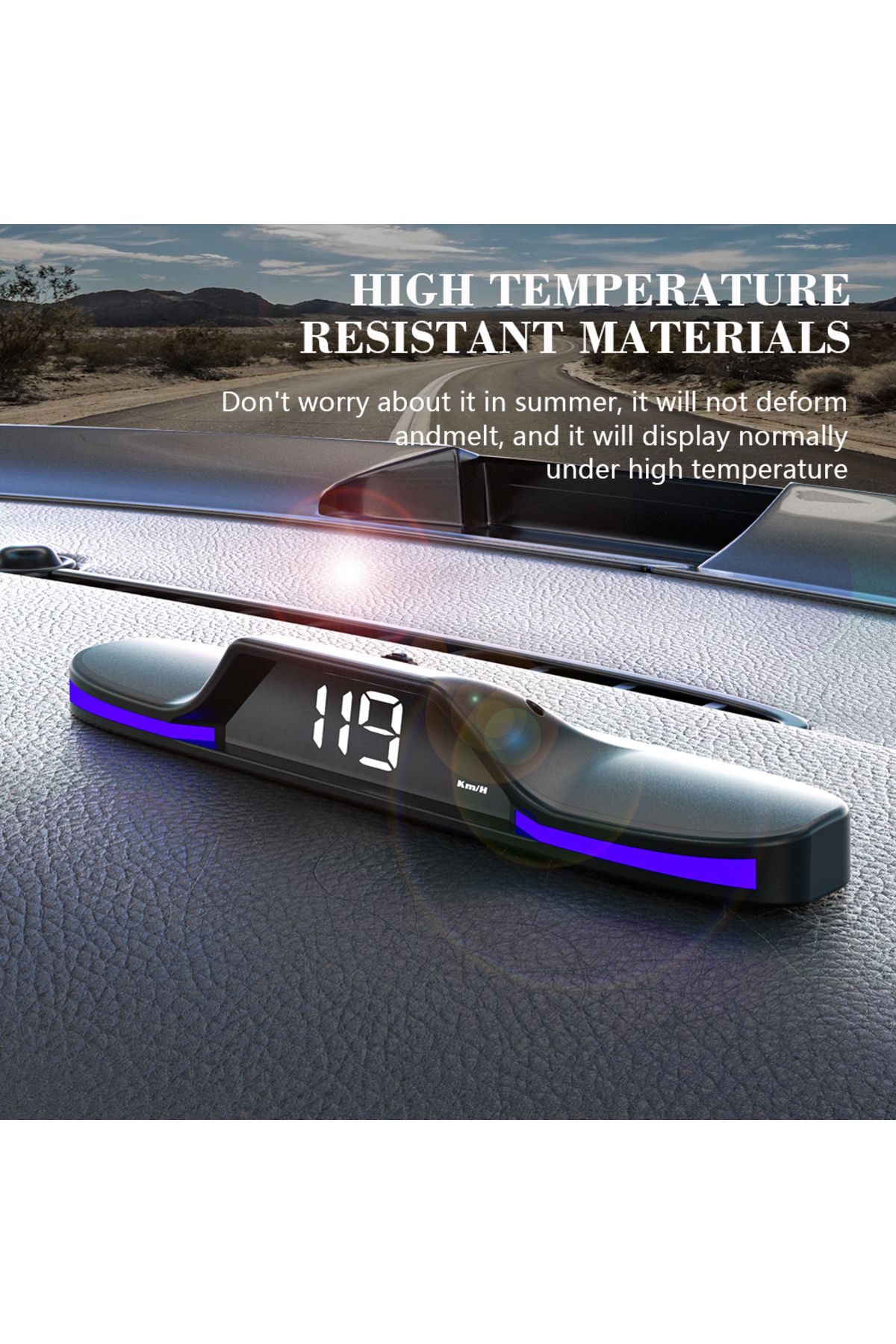 WYOBD-G15 HUD GPS Car Speedometer Electronic Digital Clock Head-Up Display Smart On-board Compute... 7