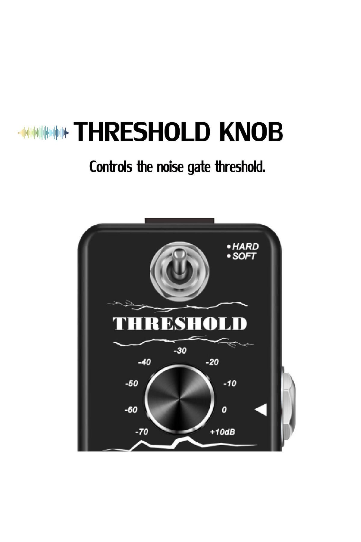 Choice-SOOMME HT-01 Noise Killer Pedal Noise Gate Suppressor Effect Pedal 2 Modes True Bypass for Electr... 2