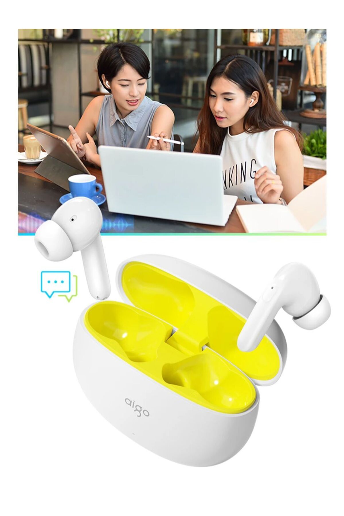 Choice-Aigo TA85 New 2024 TWS Wireless Bluetooth V5.4 Earbuds Active Noise Cancellation Headphone Waterp... 7