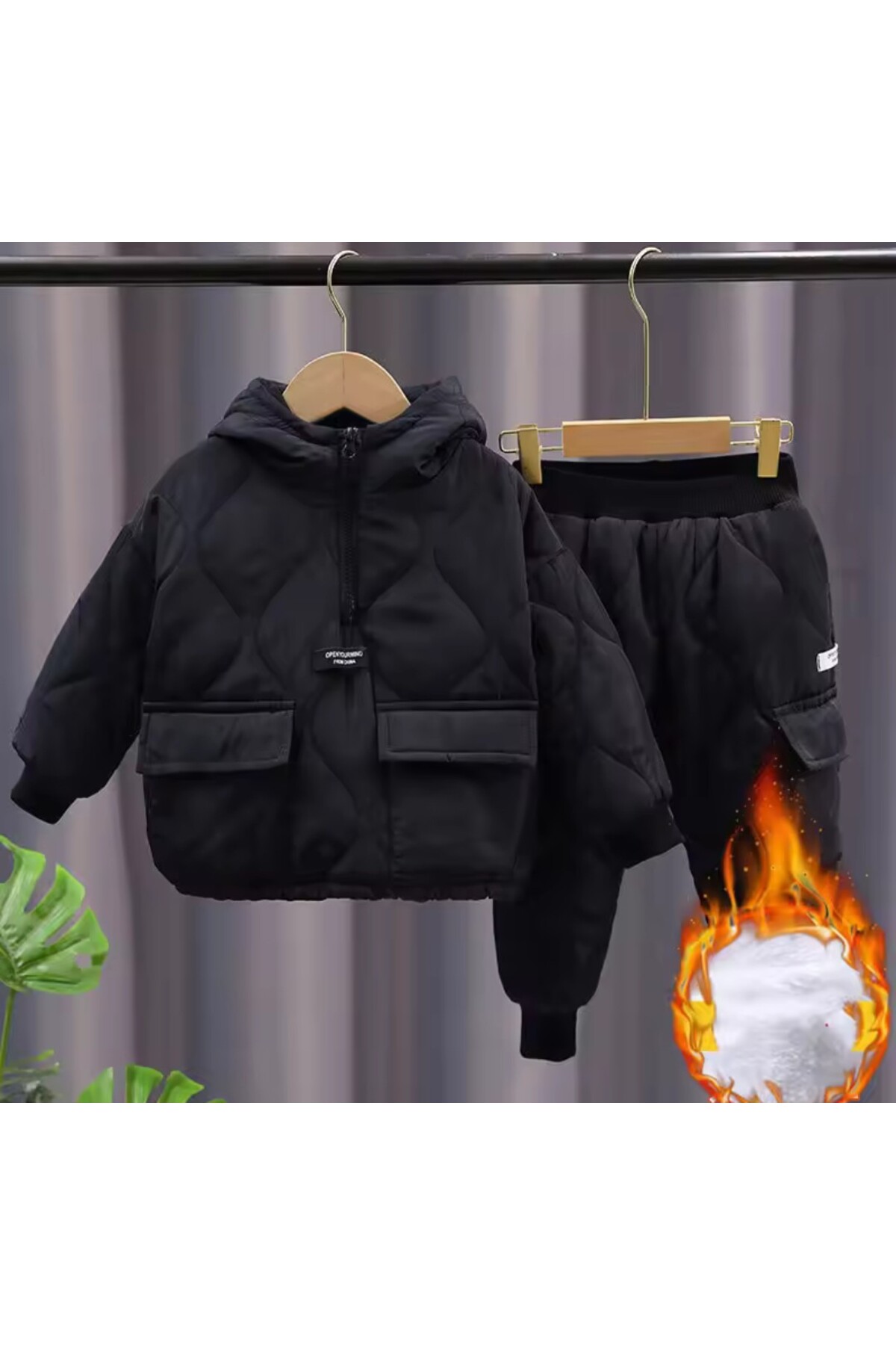 ARDSU Çocuk İçi Polar iki parca tulum fotoğrafı 4 (önizleme)