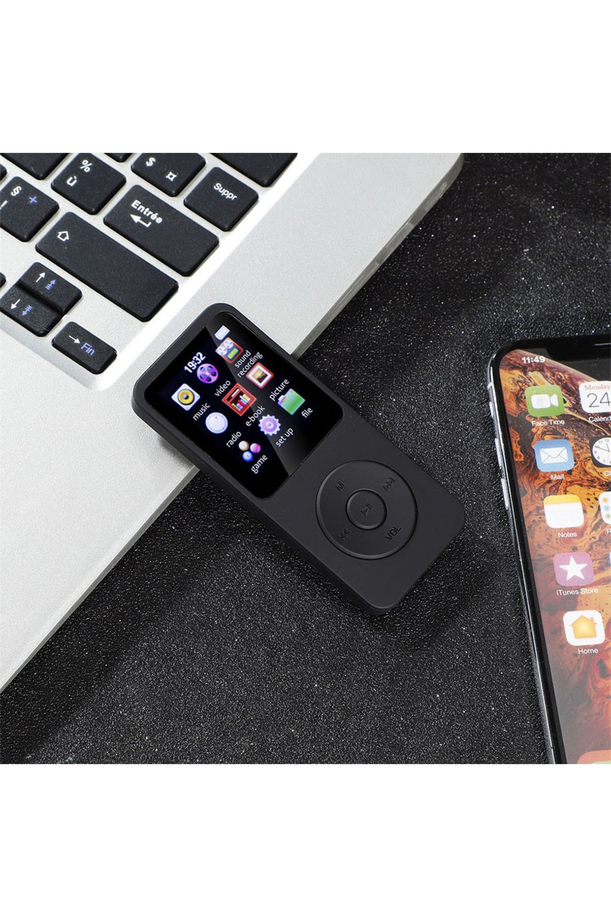 ALLOYSEED-Bluetooth MP3 Player Type-C Charging Record Digital Display Screen Media HiFi Lossless Portable P... 3
