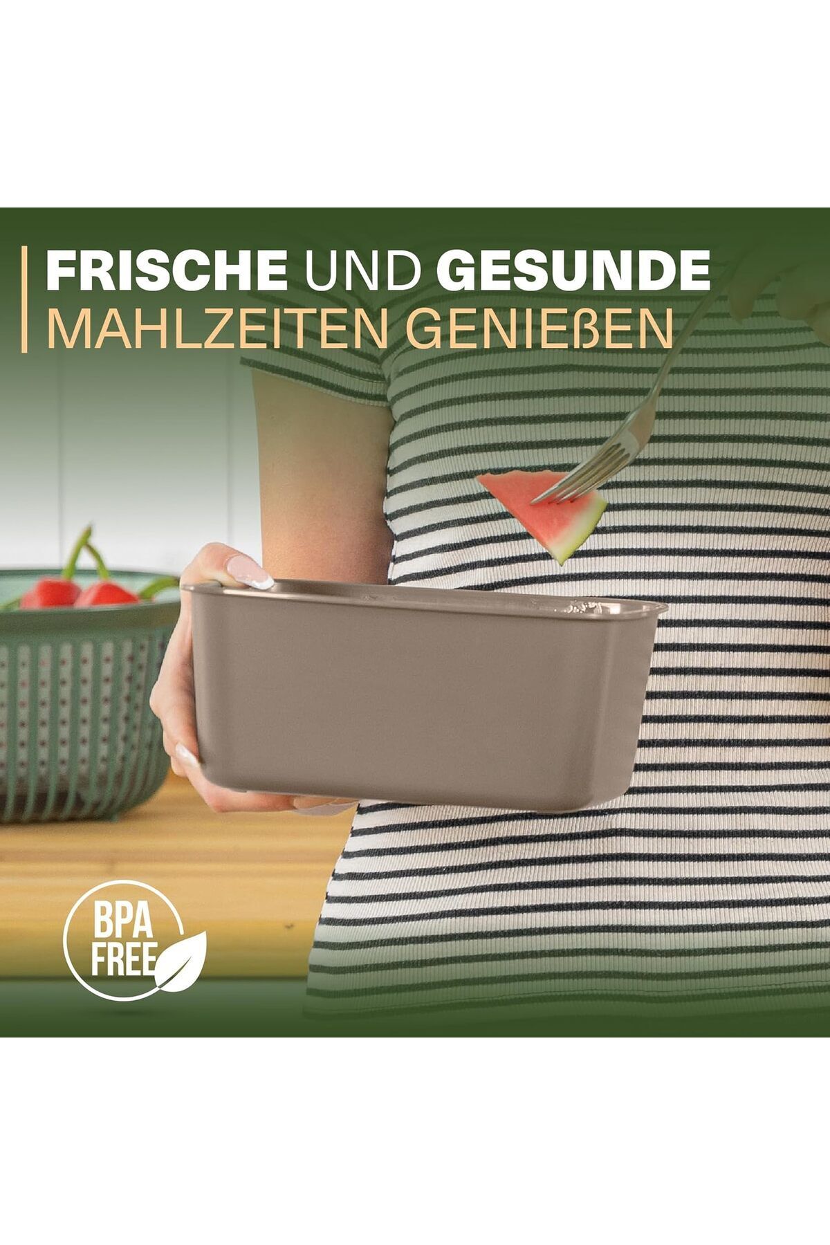Viwares-Vakuumdosen 3er Set Grün - Luftdicht, Frischhaltend & Stapelbar 5