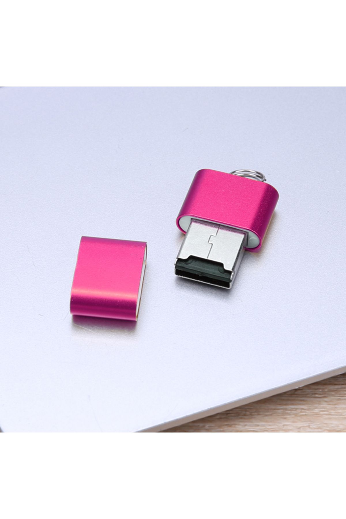 ALLOYSEED-Mini Aluminium Alloy USB 2.0 T Flash TF Micro SD Memory Card Reader Adapter 5