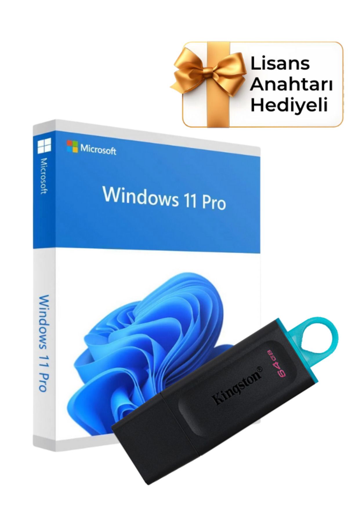 MICROSOFT Windows 11 Kurulum Dosyalı USB Bellek 64GB (Lisans Anahtarı Hediyeli)