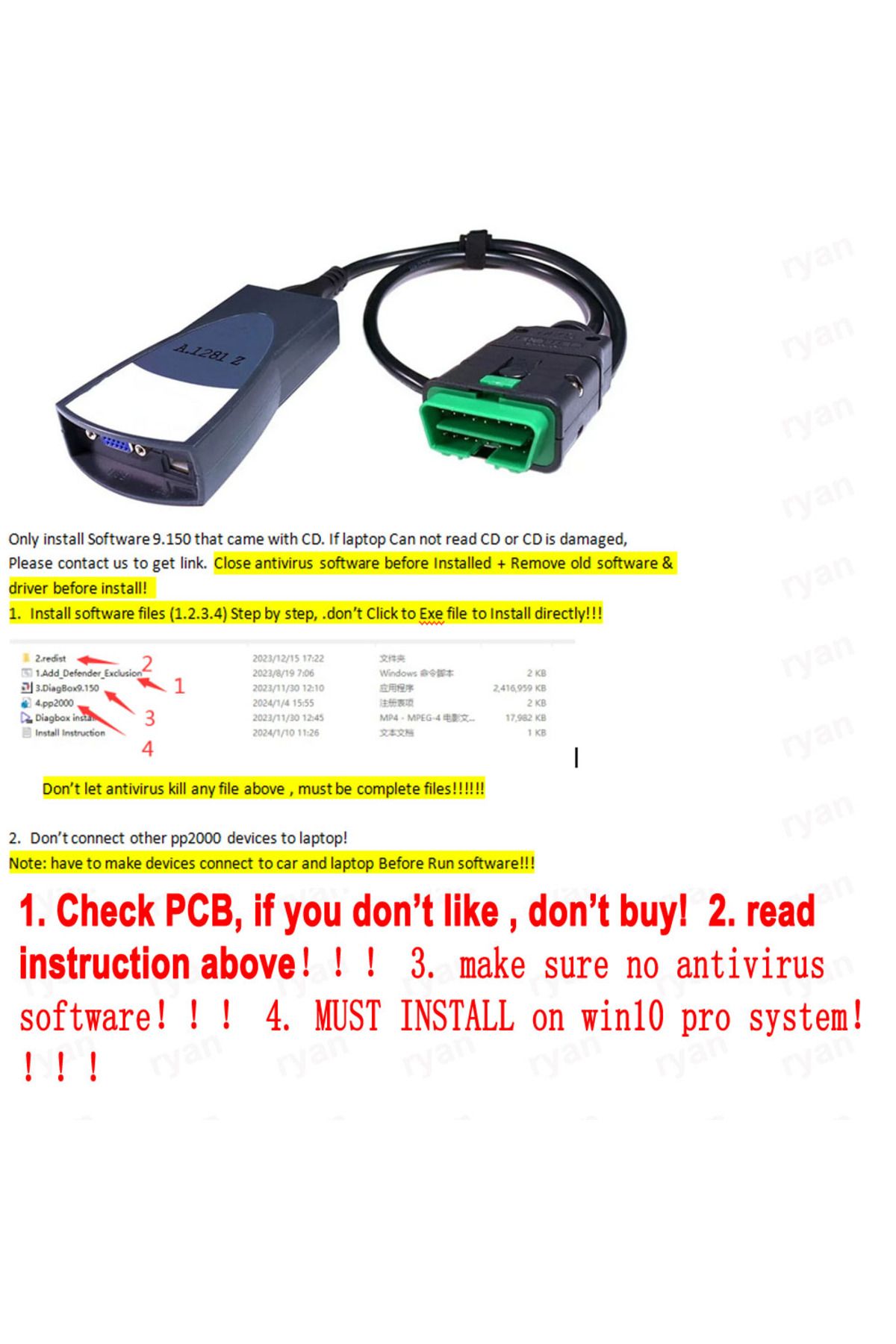 Choice-New Lexia3 PP2000 Diagbox V9.150 Simple Version Best PP2000 Easy Install Lexia 3 For Citroen For ... 3
