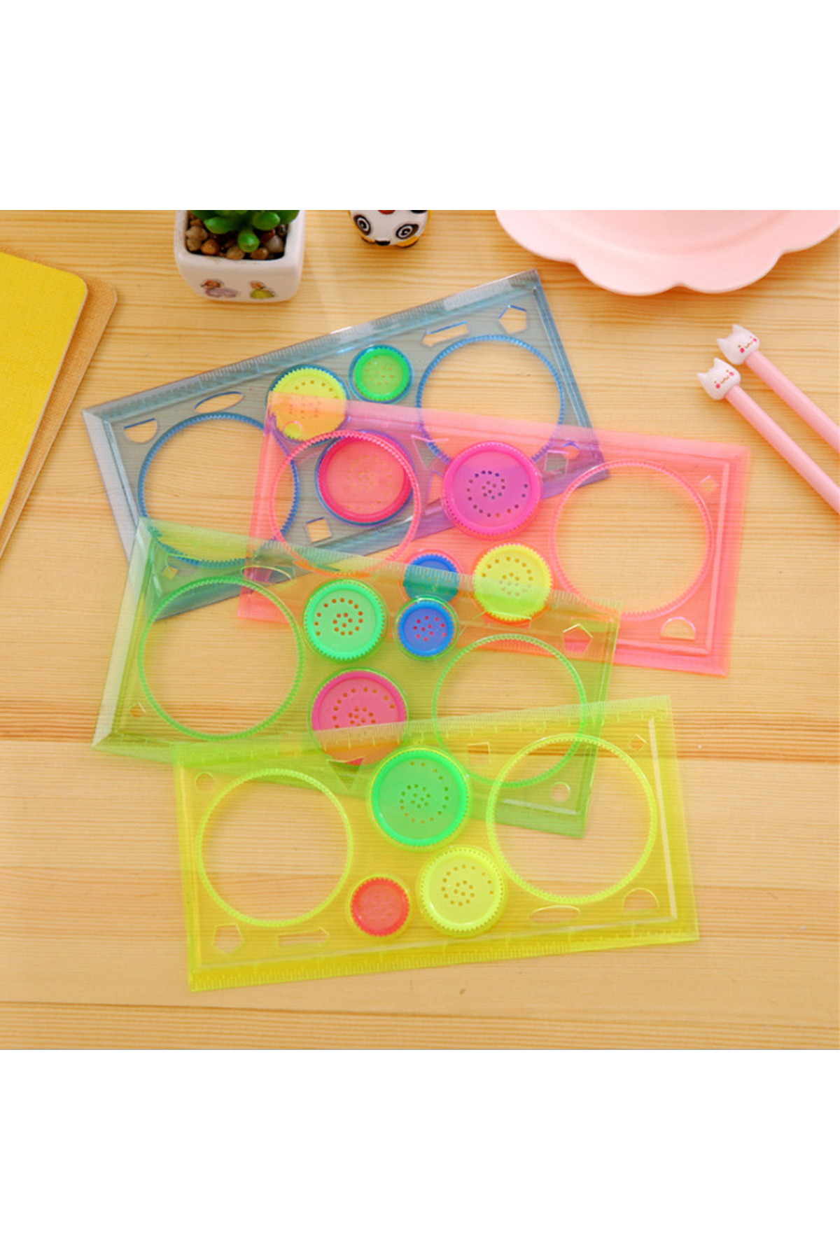 Choice-Spirograph Ruler Magic Ruler Set Geometry Spiral Drawing Template Creative Art Craft Interlocking... 6