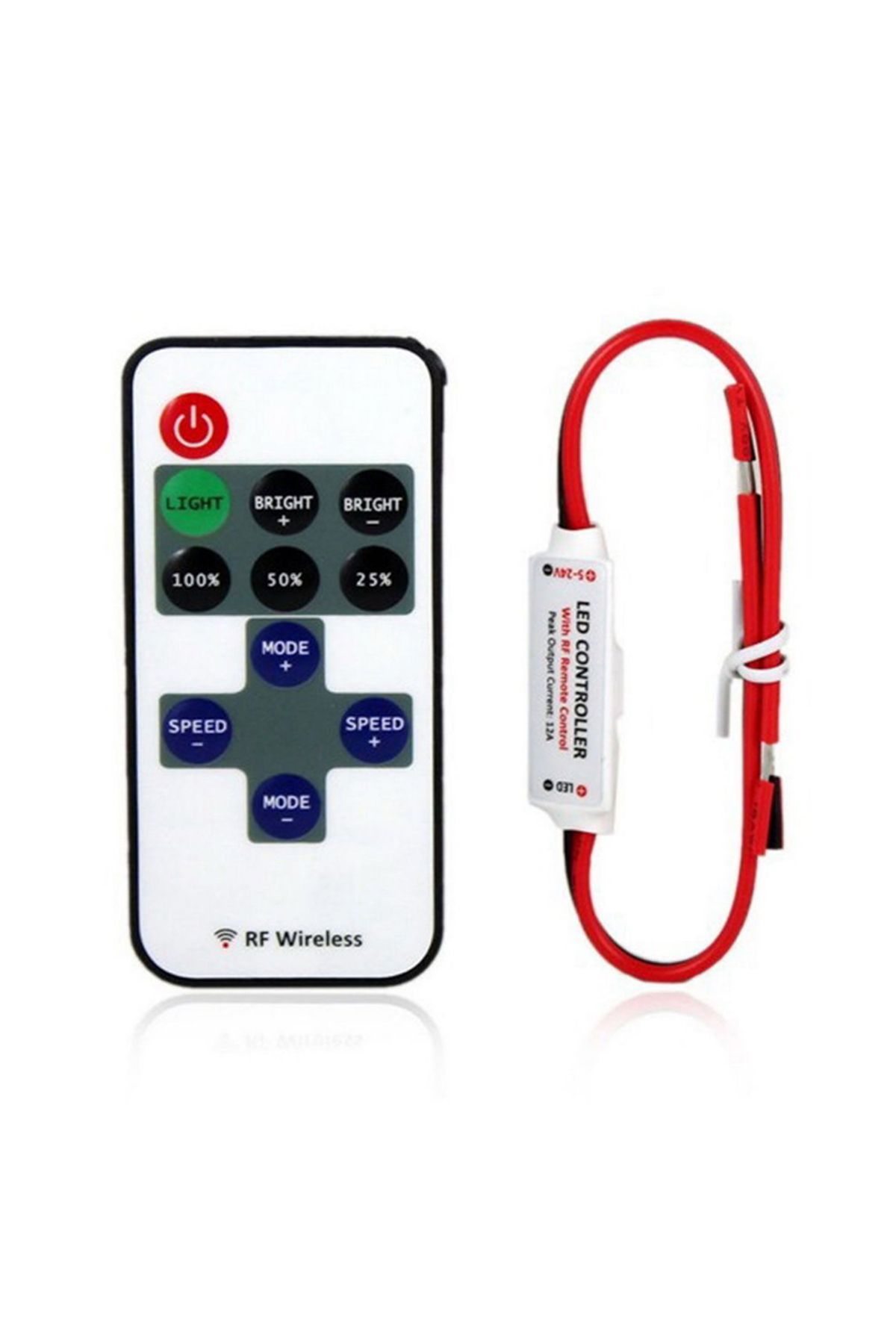 HUXUAN-12V RF Wireless Remote Switch Controller Dimmer for Mini LED Strip Light New 2