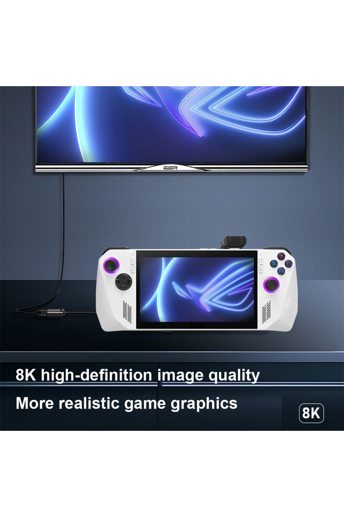 APWIKOGER-For ASUS Rog Ally Usb C Male To Female Adapter Connector PD140W 20Gbps 8K@60Hz USB Type C Adapter... 4