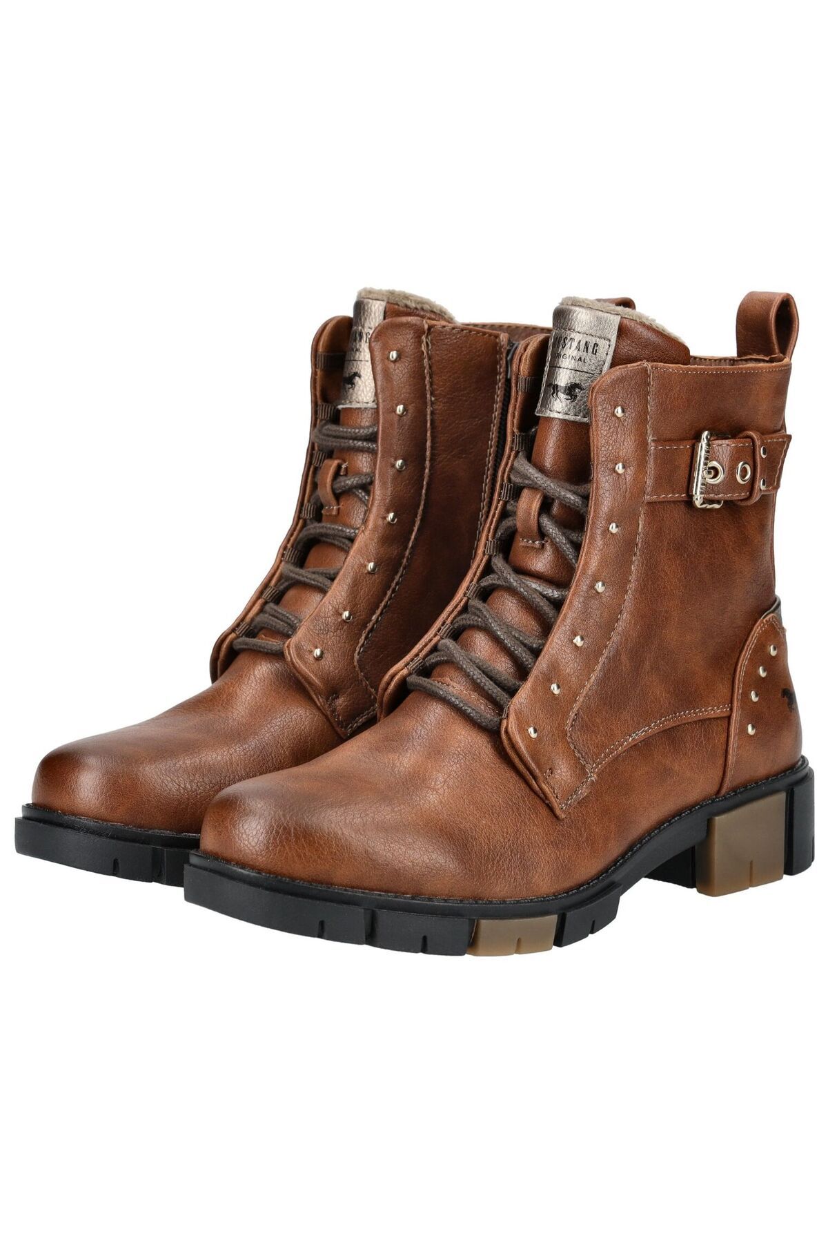 Mustang-Ankle Boots - Brown - Block 3