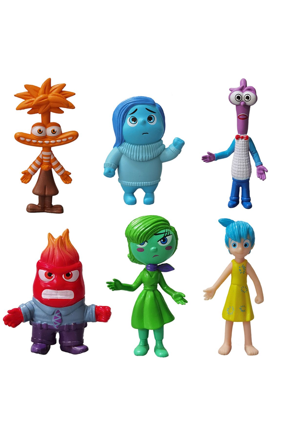 Choice-6pcs Inside Out Action Figure Toys Kid Birthday Gift Cake Topper Anime Baby Doll 3