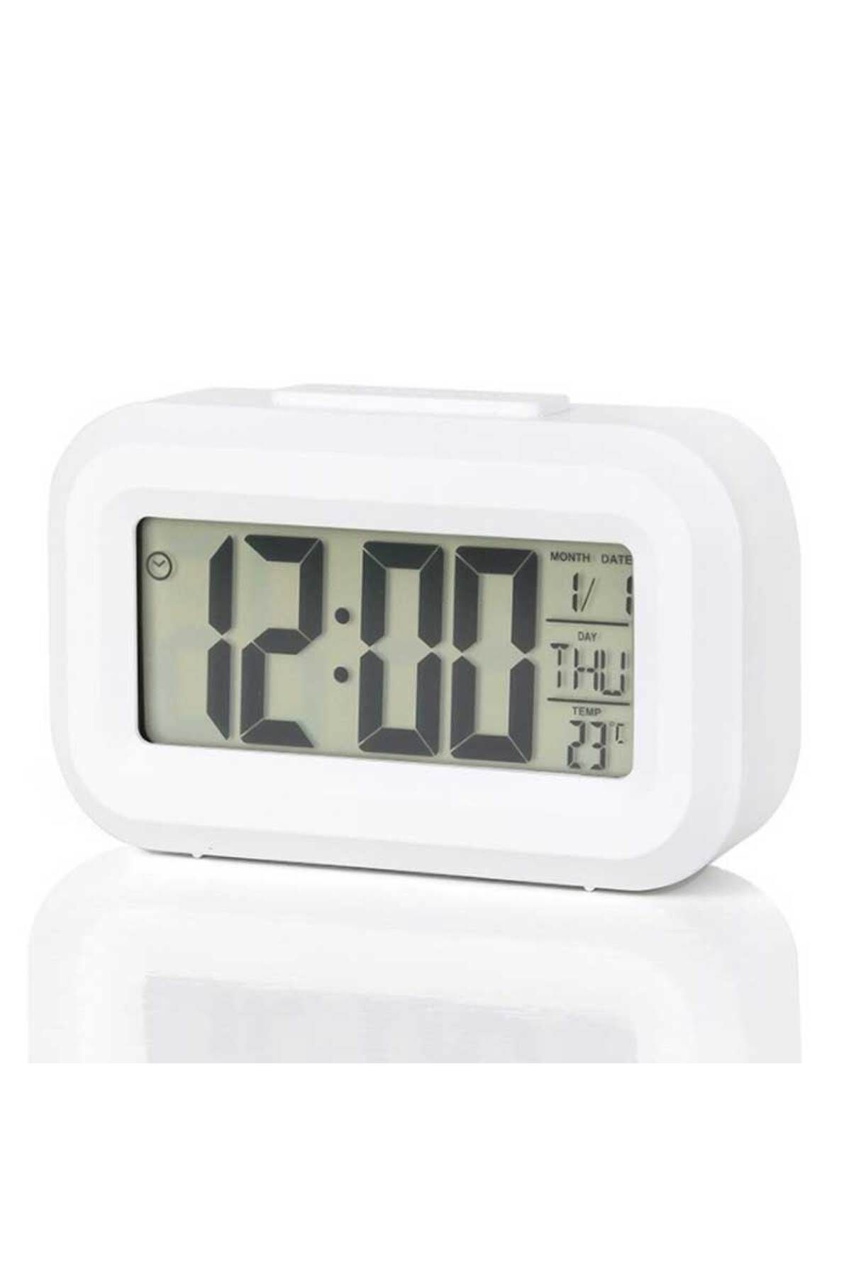 Choice-White Mini Timer Smart Clock Children Alarm Clock Student Time Manager Desktop Silent Bedside Electr 1