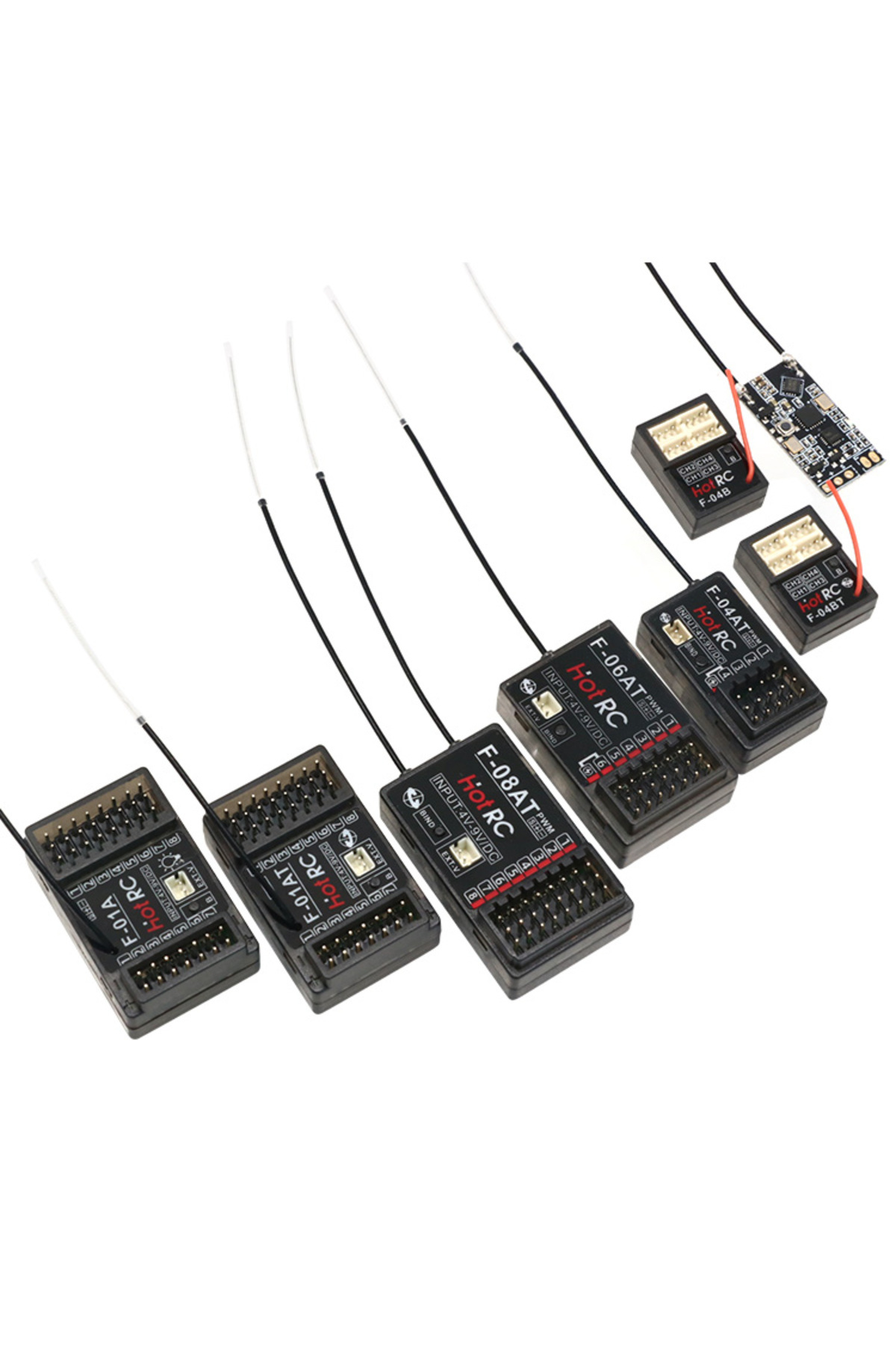 Choice-Hotrc Hot RC 4/5/6/8CH RC Receiver 2.4GHz Gyro for CT-4A CT-6A CT-8A HT-6A HT-8A DS600 DS-4A RC R... 8