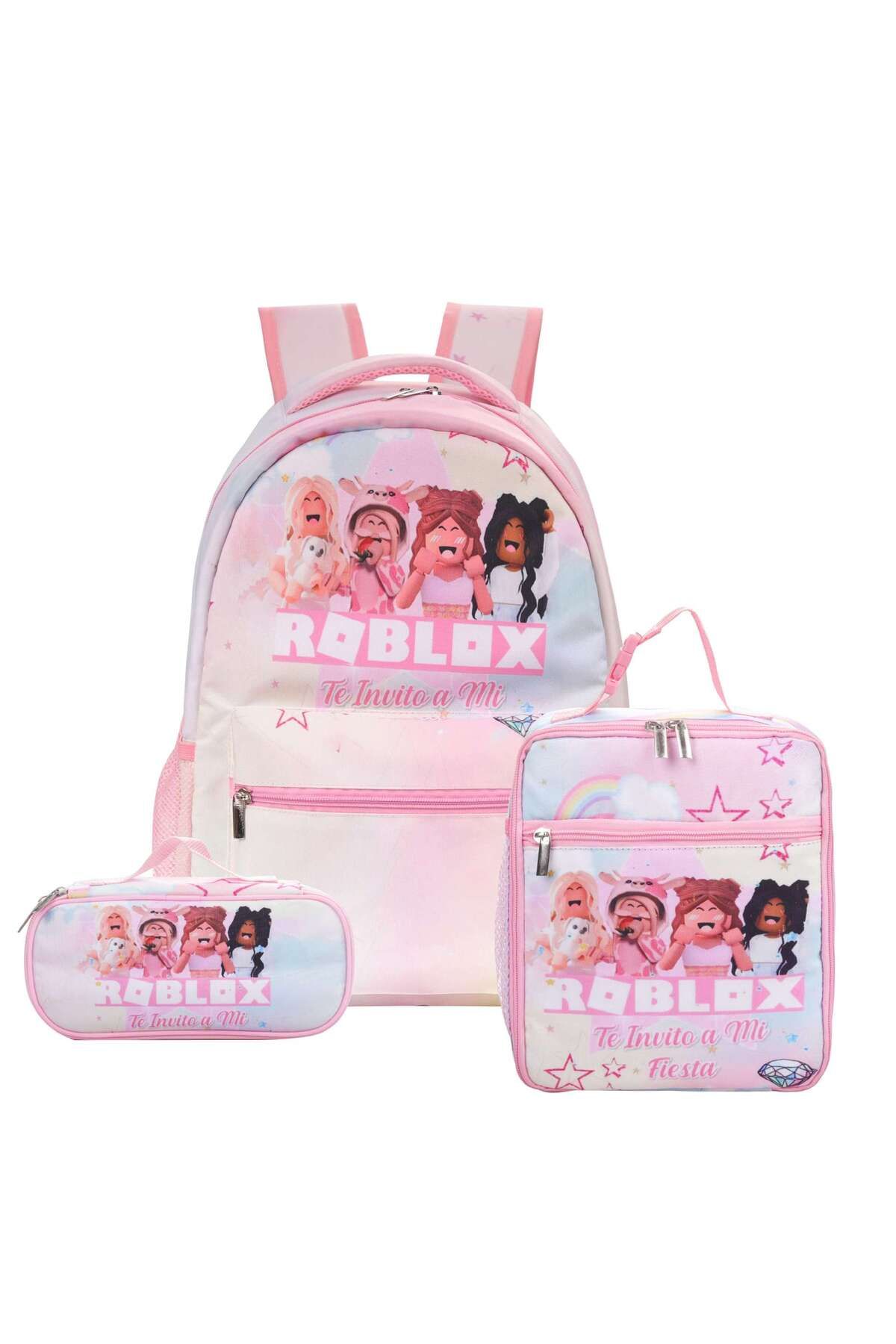Choice-Spot ROBLOX Backpack Virtual World Three-piece School Bag Primary School Student Backpack Junior ... 2