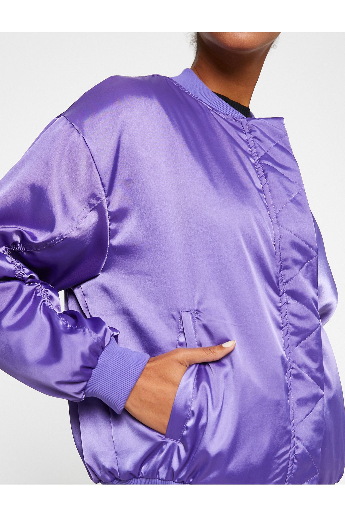 Koton-Pilot Jacket with Zipper and Drawstring Pocket Detail 5