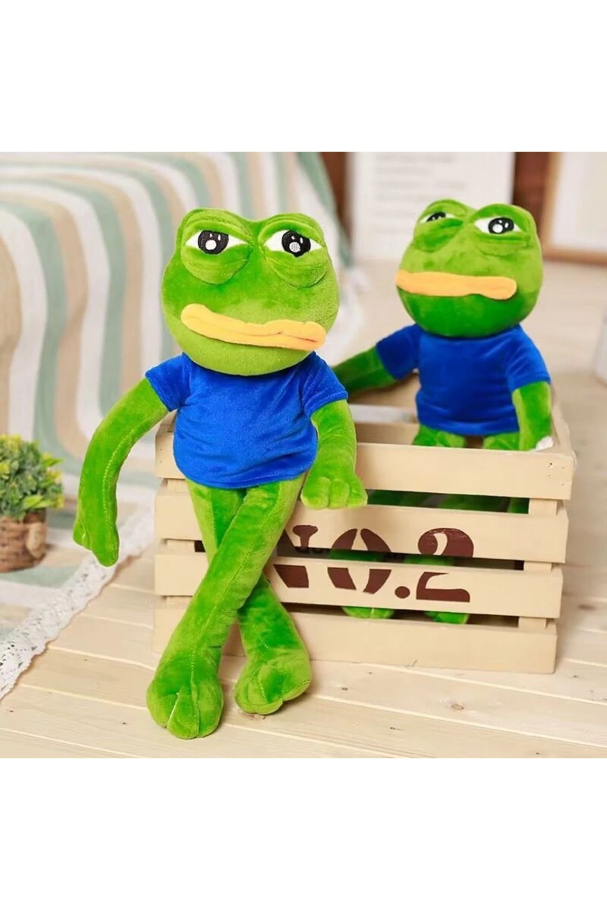 Choice-45CM Pepe Frog Plush Toy Sad Male Ugly Baby Big Mouth Crying Face Peripheral Dolls Send Friends F... 6
