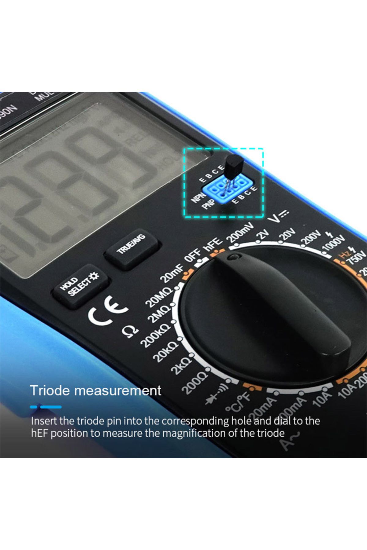 SUNSHINE-High Precision Digital Multimeter SUNSHINE DT-890N Intelligent Anti-burn  AC/DC Voltage Current R... 6