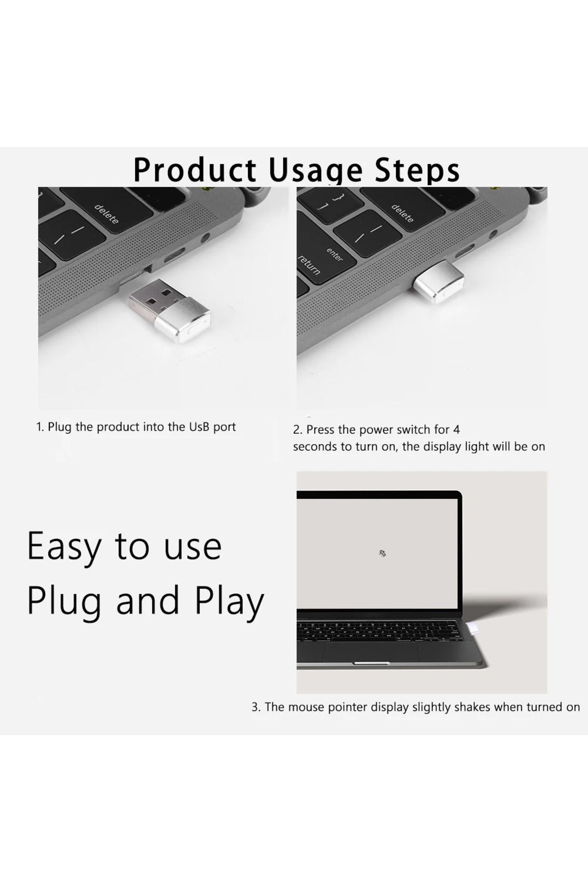 Shunmaii-Mini Automatic Mouse Jiggler Mover Undetectable USB Automatic Move Cursor Plug and Play Keeps Awa... 6