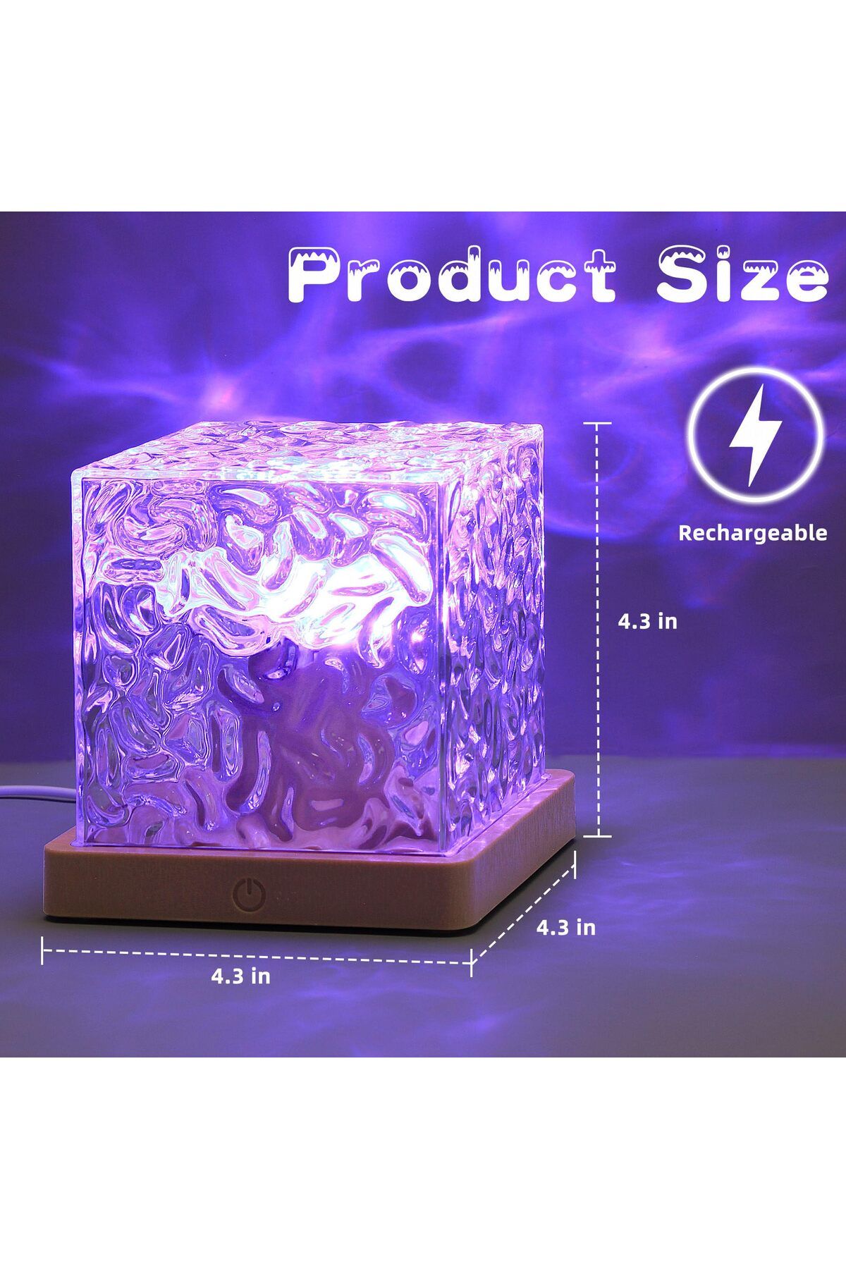 Choice-Ocean Wave Projector Light 16 Colors Midnight Aura Lamp with Touch Control Aurora Glow Lamp for H... 4