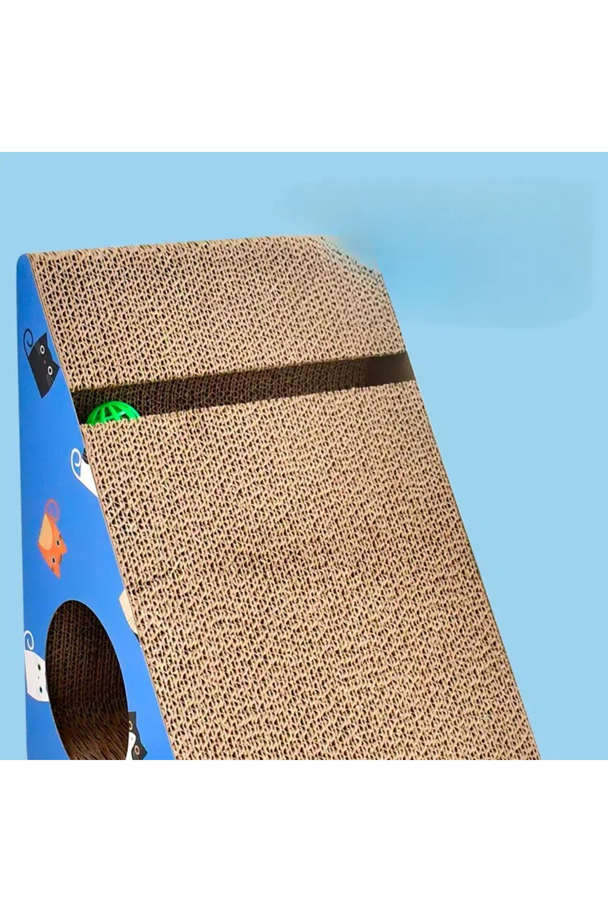 Choice-Triangular Cat Scratcher Cardboard cat house large cat condo kitten scratching mat 6