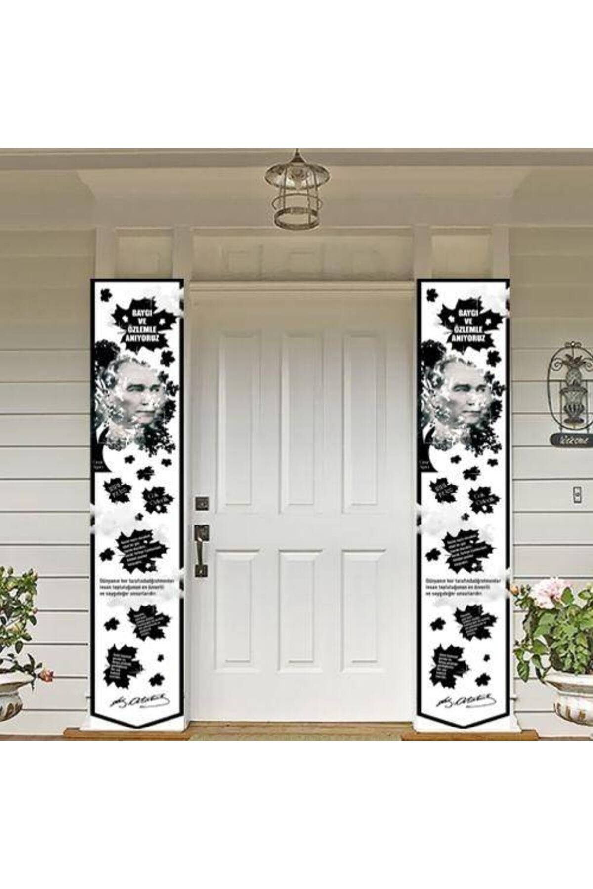 Parti Dükkanım 10 Kasım Kapı Afişi 160*30 cm