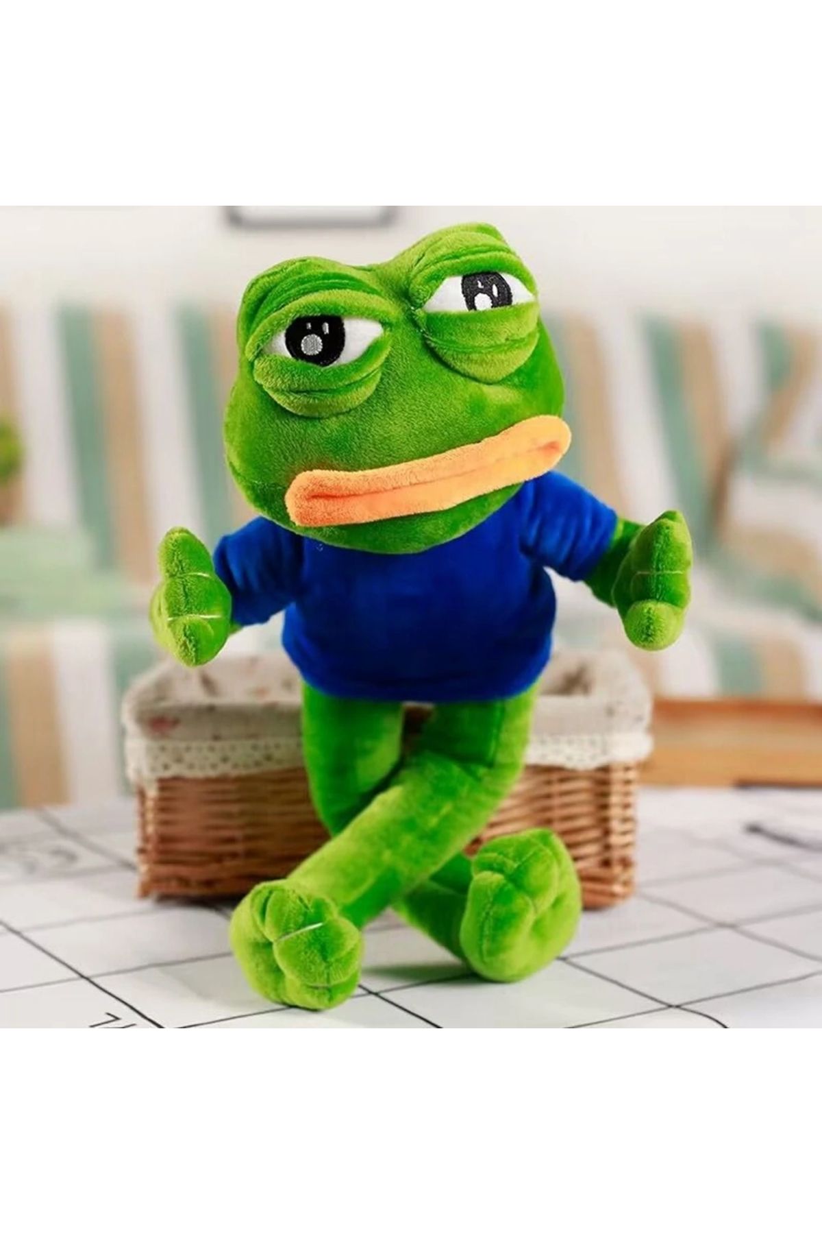 Choice-45CM Pepe Frog Plush Toy Sad Male Ugly Baby Big Mouth Crying Face Peripheral Dolls Send Friends F... 1
