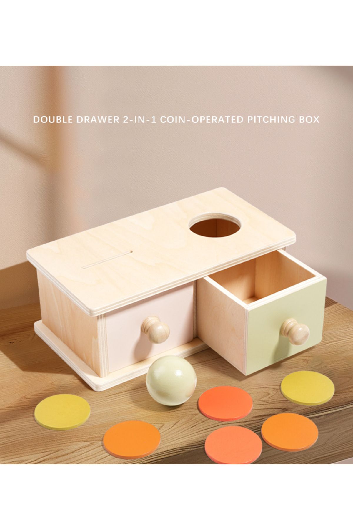 Choice-Montessori Infant Puzzle Box Toys Exercise Hand-eye Coordination Permanent Box Round Rectangular ... 7