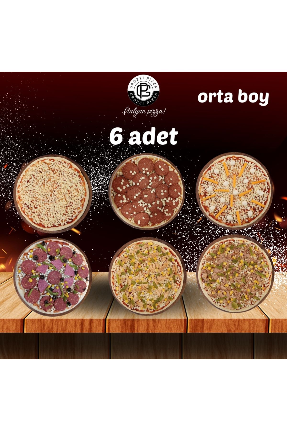 GROZZI 6 ADET PİZZA