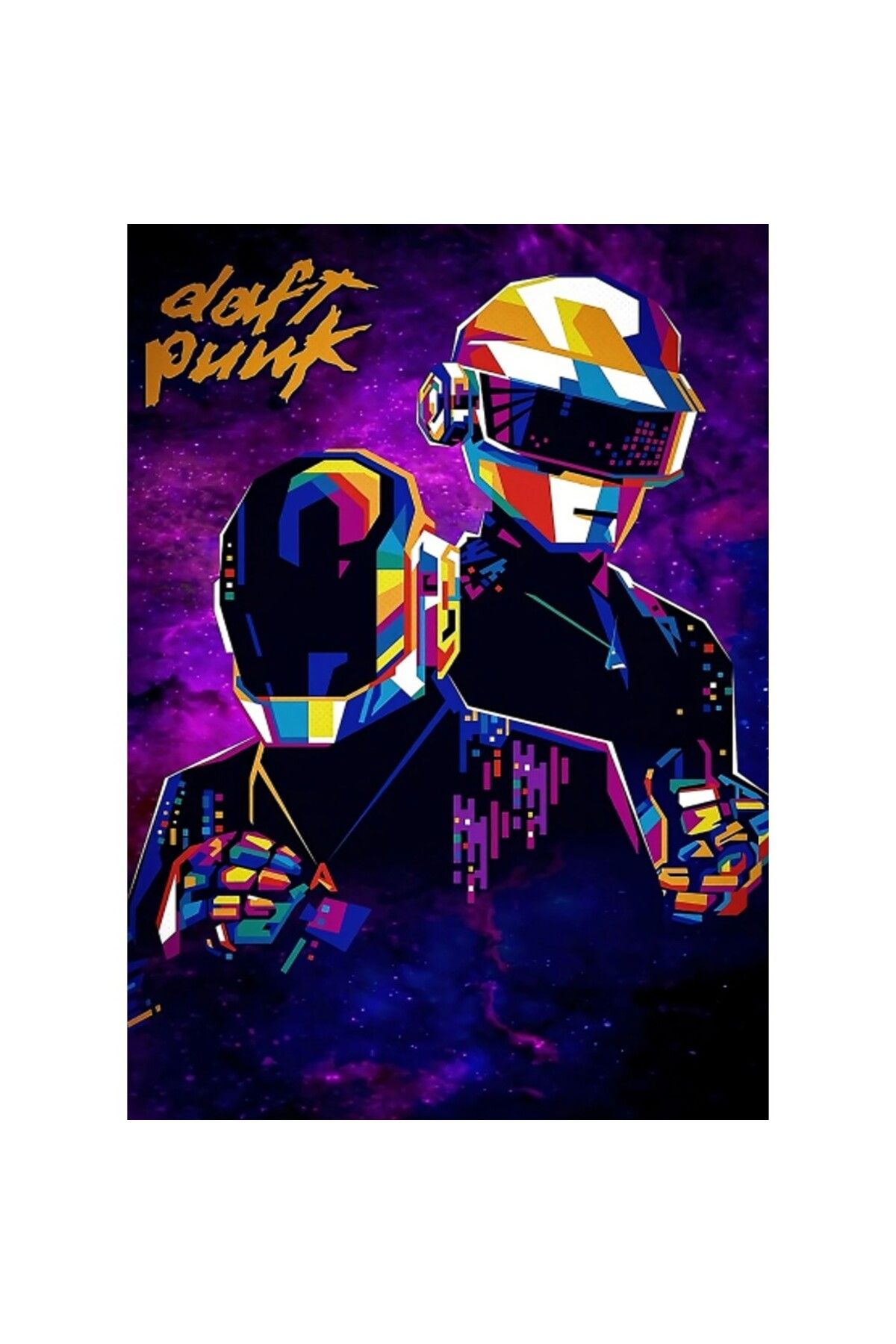 Choice-1pc Daft Punk Rock Band Poster HD Posters Home Room Bar Cafe Decor Art Wall Painting Picture 8