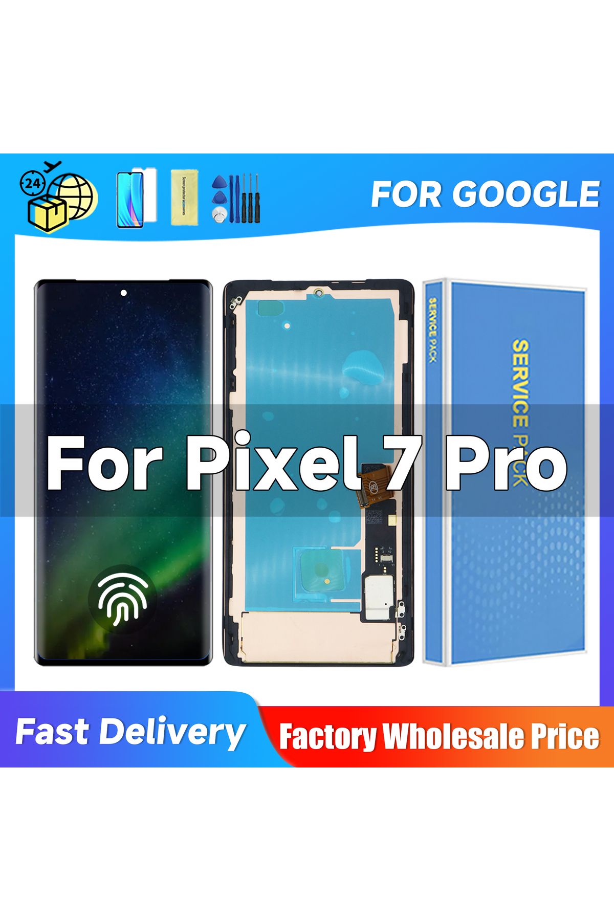 Choice-6.7''Super AMOLED For Google Pixel 7 Pro Lcd Display Digital Touch Screen Replacement For Google ... 7