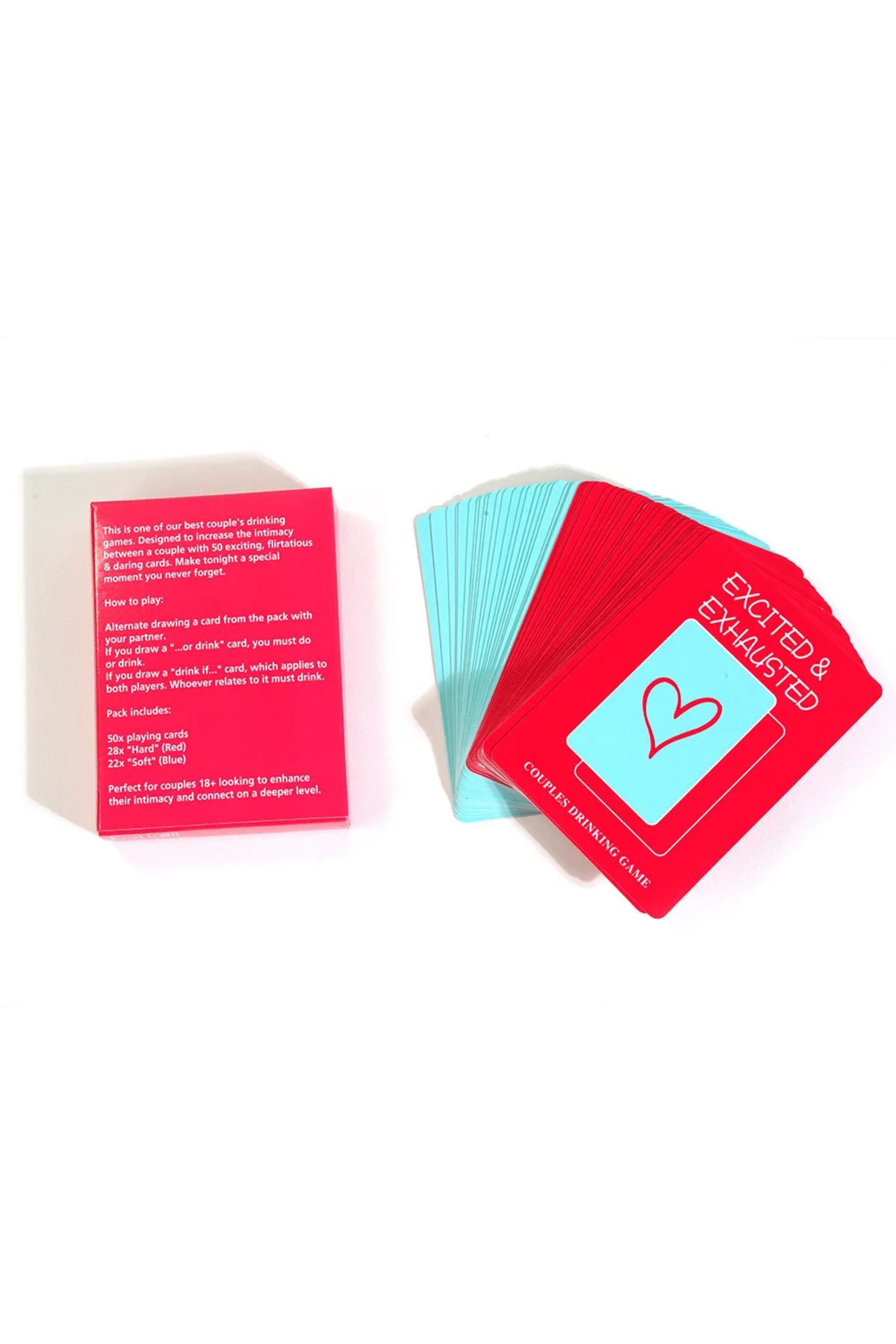 Choice-Excited And Exhausted Adult Card Playing Game 50x Playing Cards Drinking Card Game Designed For C... 5