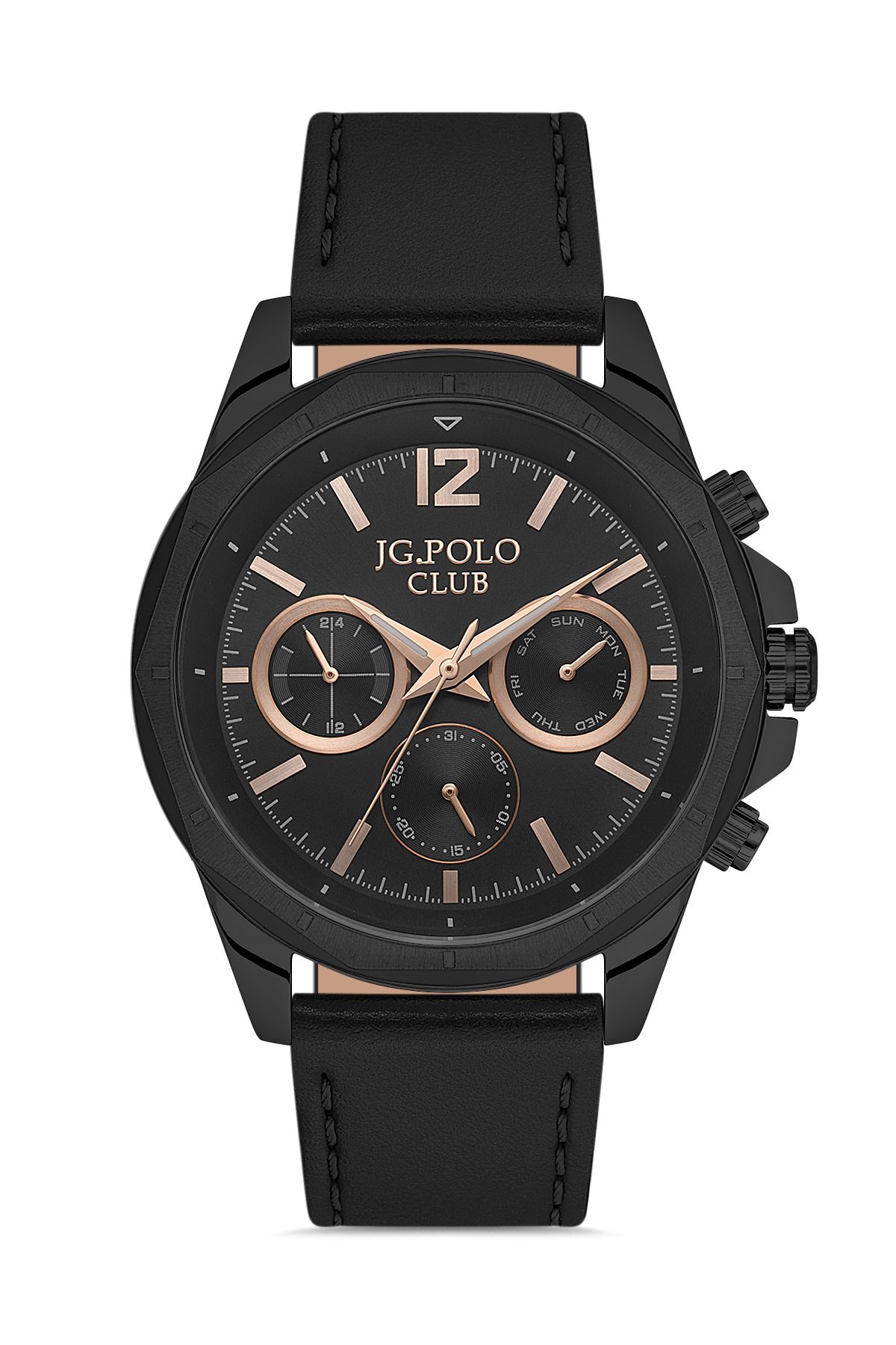 JG. Polo Club-Jg Polo Club Leather Sports Wristwatch 1