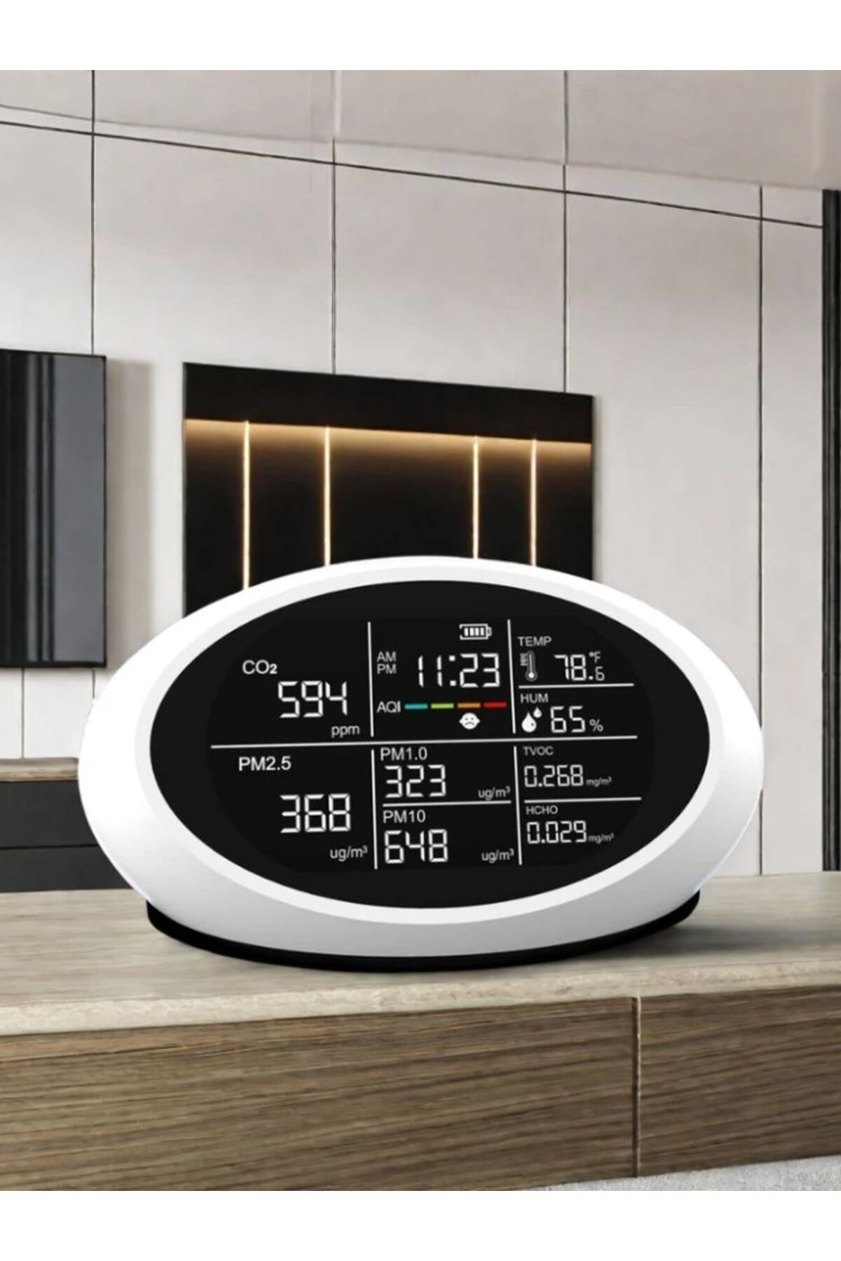 Choice-Dienmern DM605E Multi-functional Air Quality Monitor CO2/PM2.5/Temperature/Humidity Sensor Meter,... 8